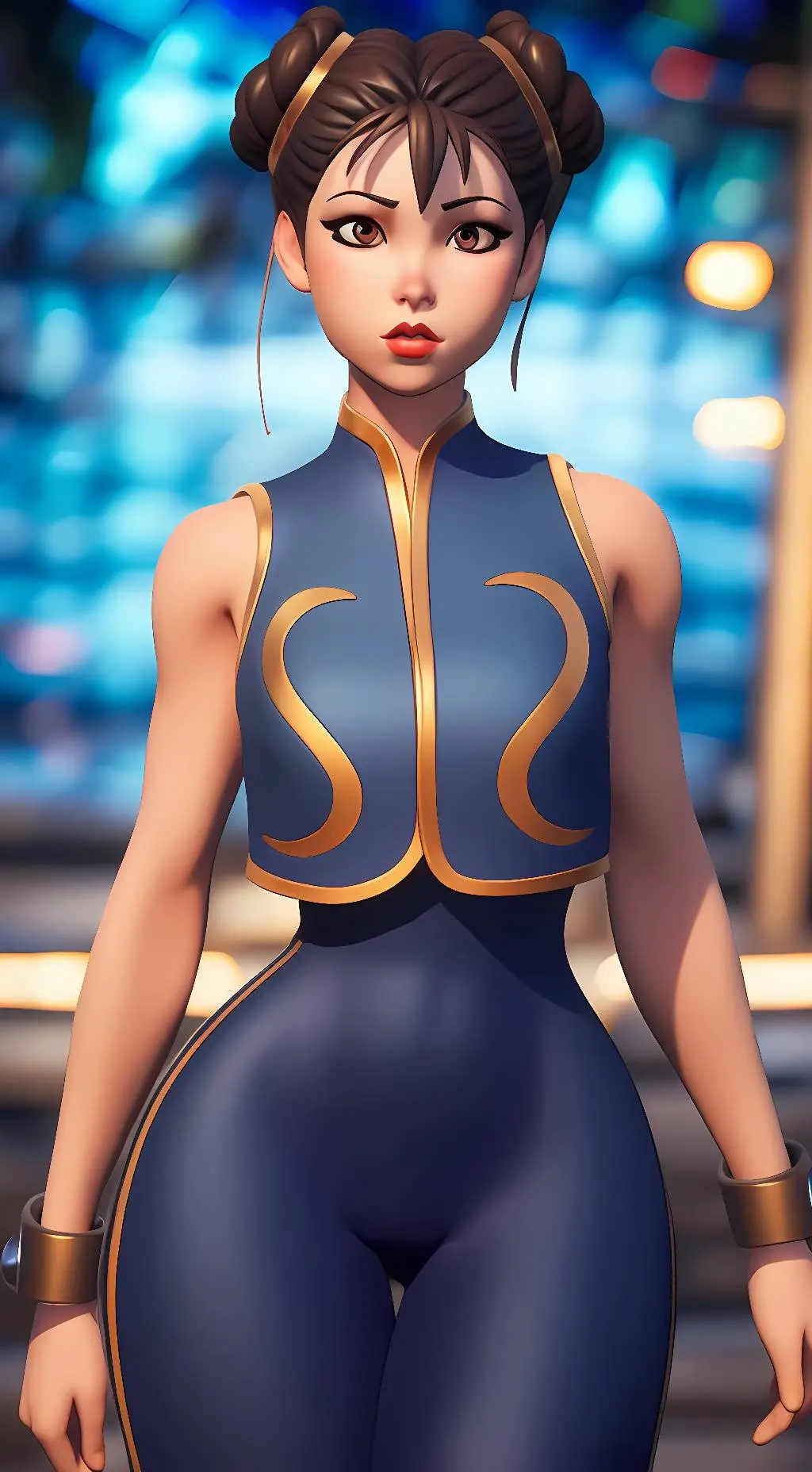 ai character: Chun-Li(Fortnite) background