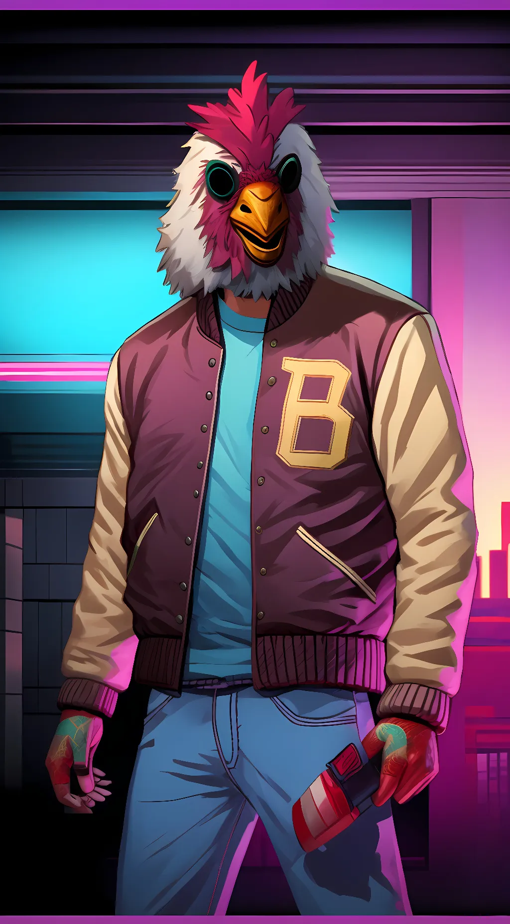 ai character: Jacket background