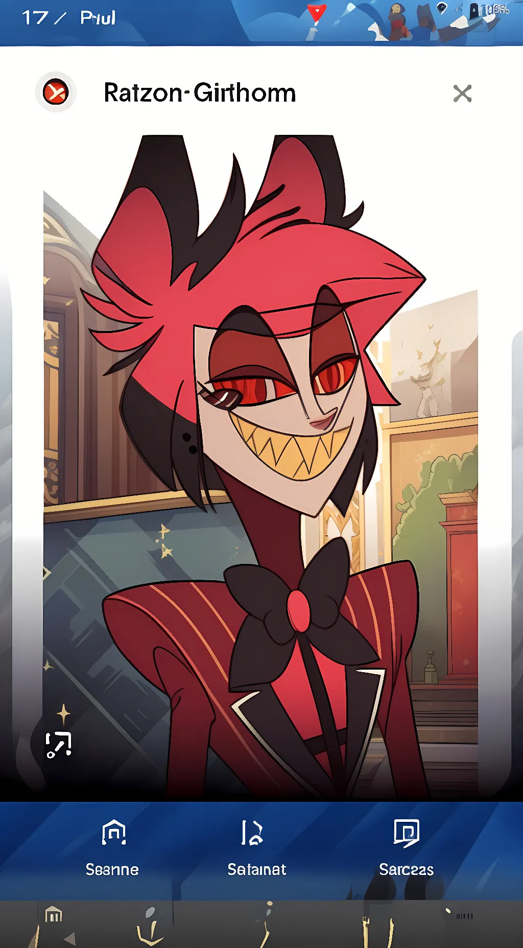 ai character: Alastor  background