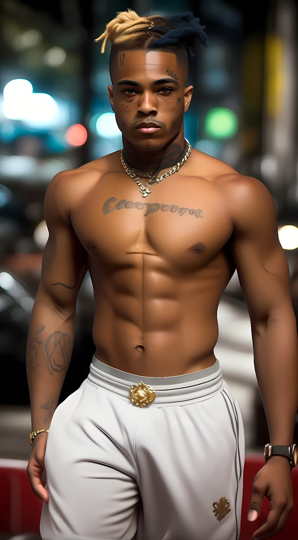 ai character: XXXTENTACION background