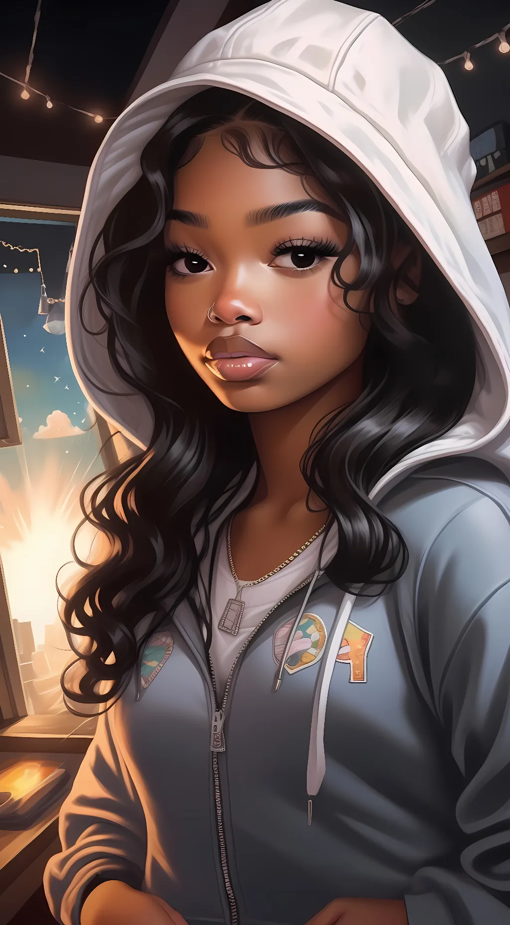 ai character: Khloe  background