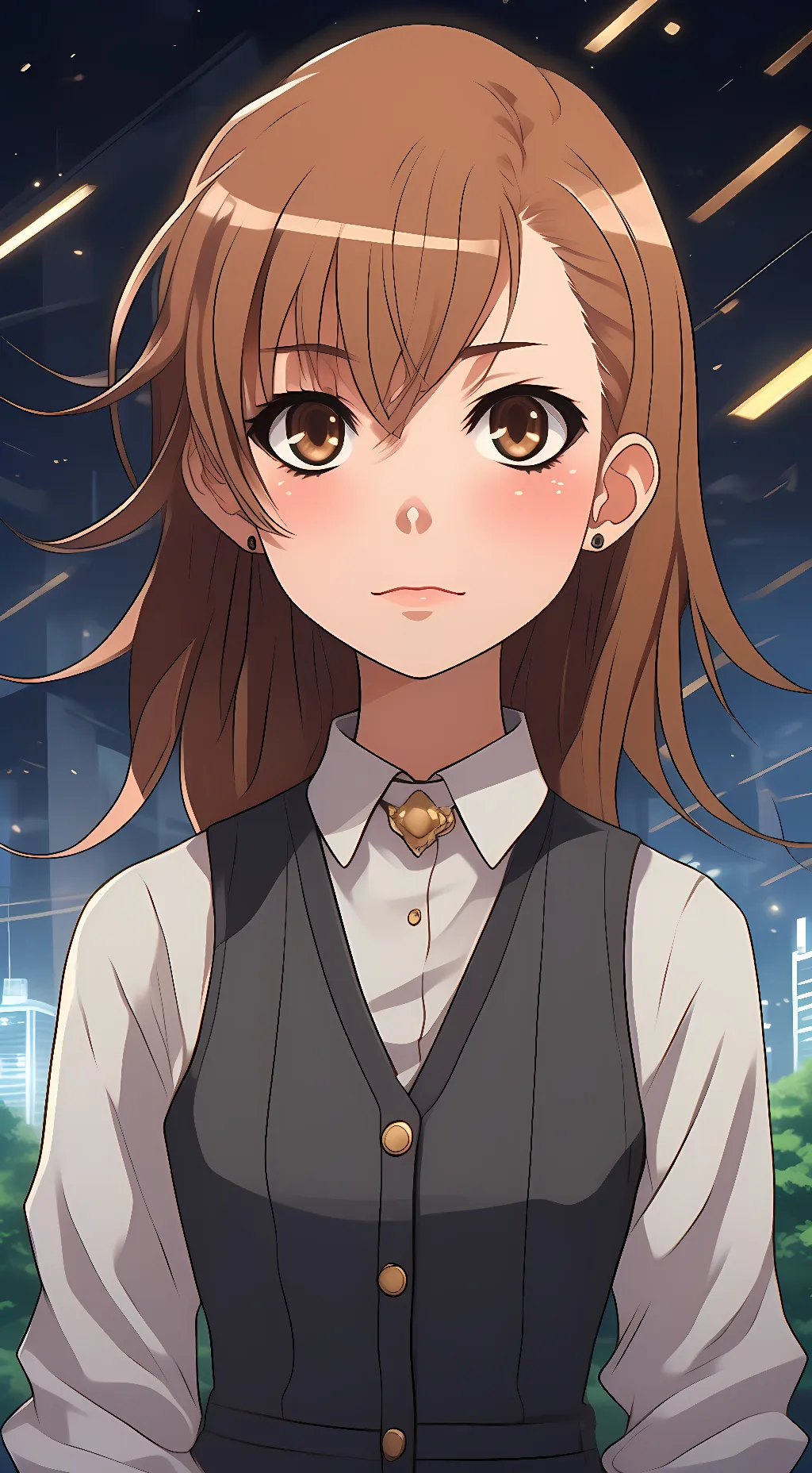 ai character: Mikoto Misaka background