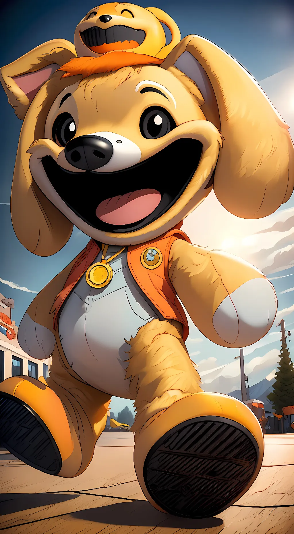 ai character: Dogday background