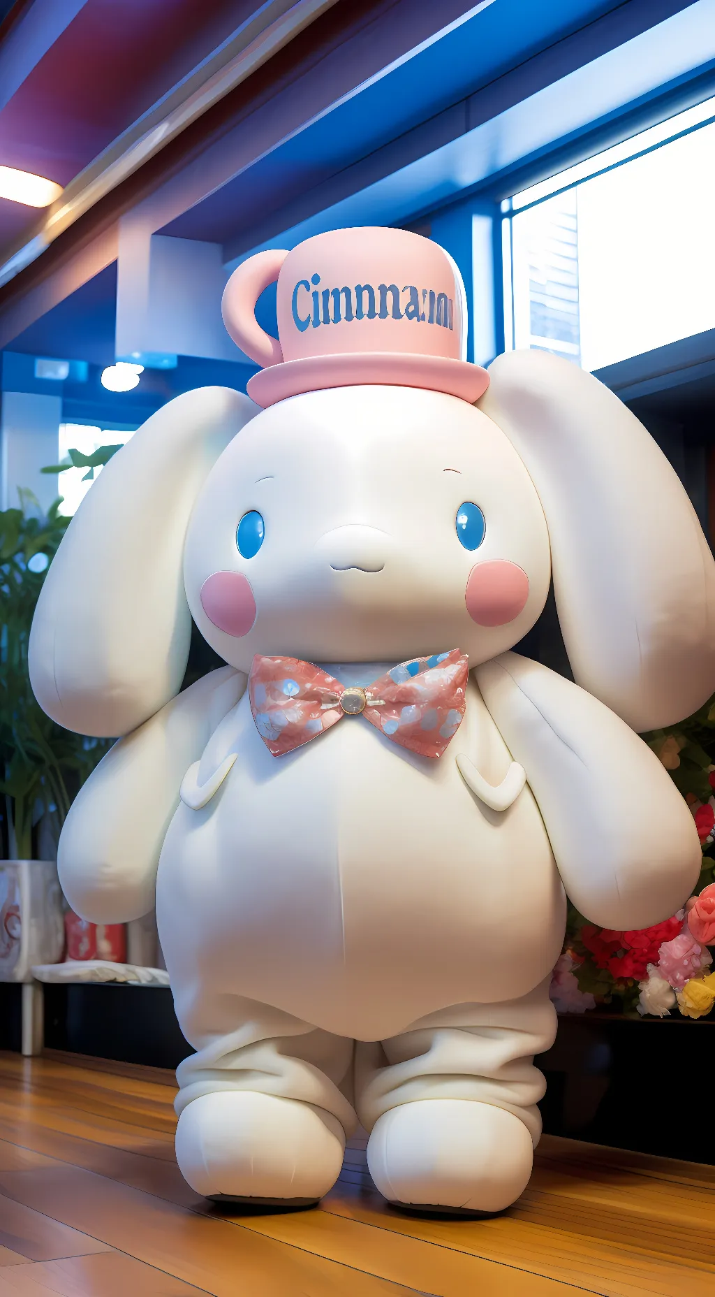 ai character: Cinnamoroll background