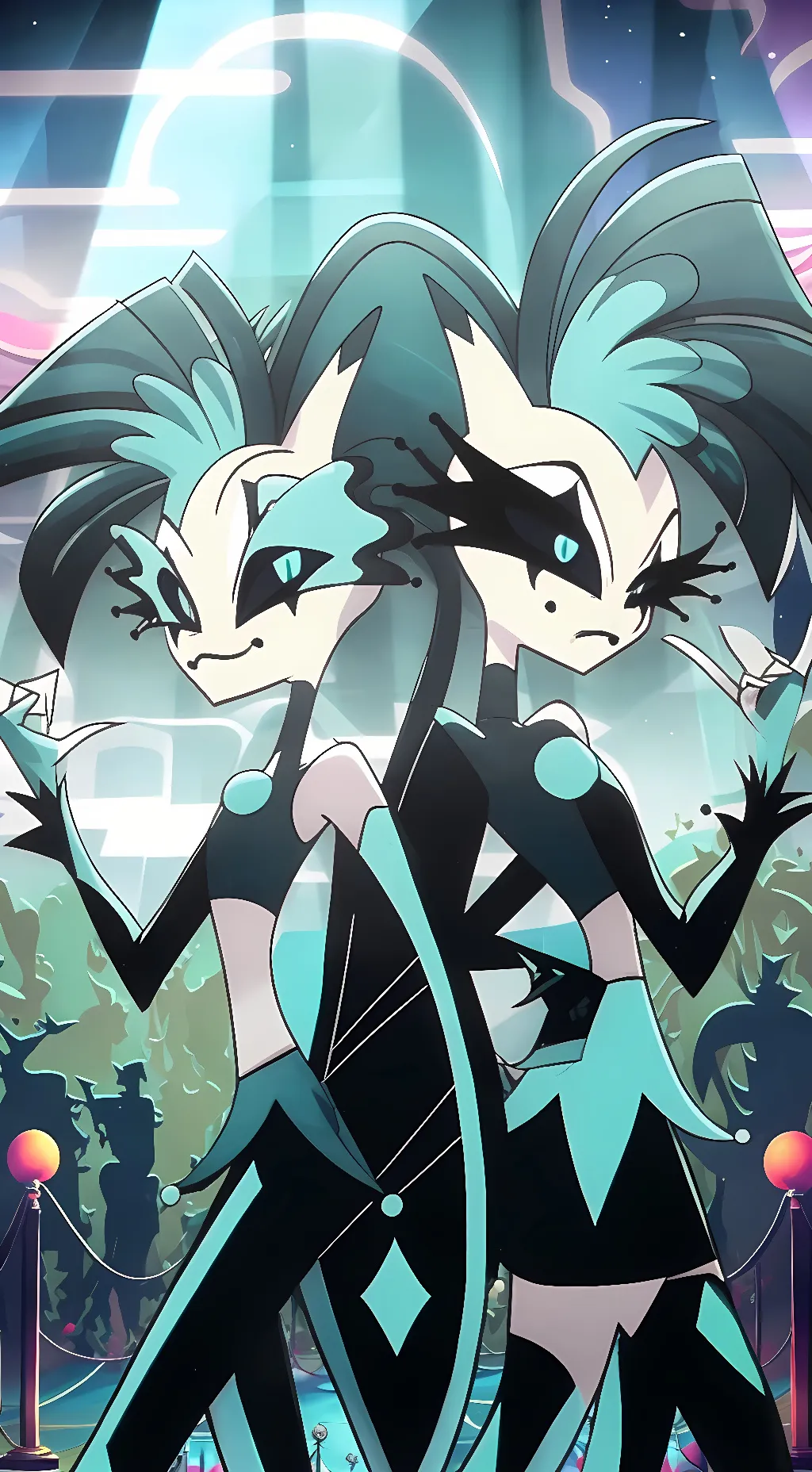 ai character: Glitz and Glam background