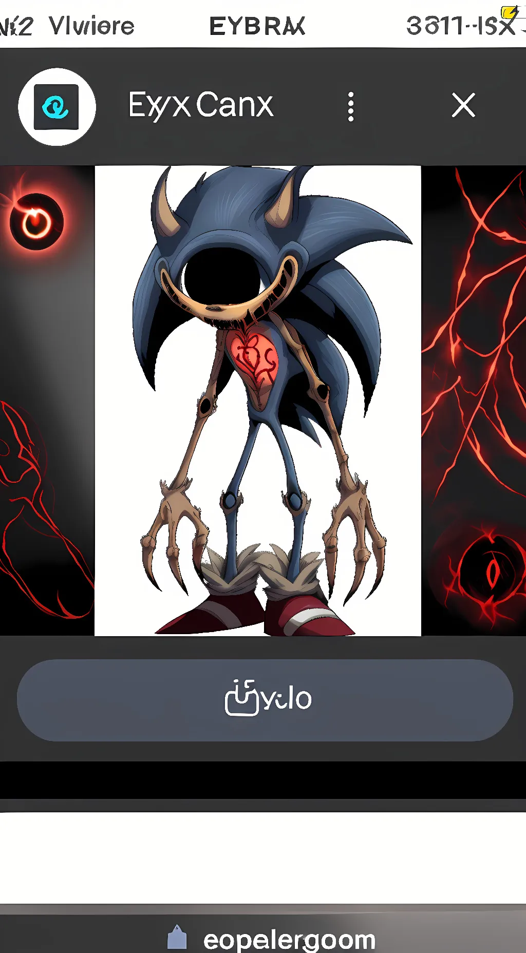 ai character: Sonic.EYX background