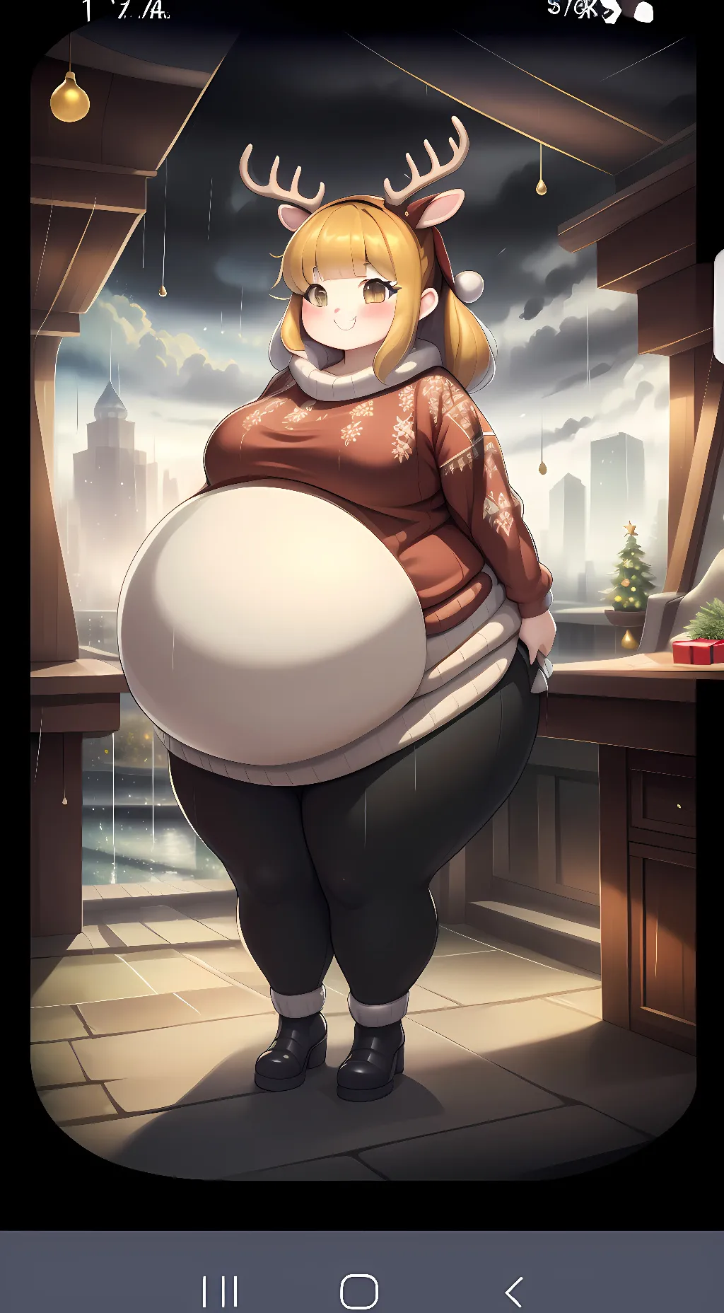 ai character: Noelle :3 background