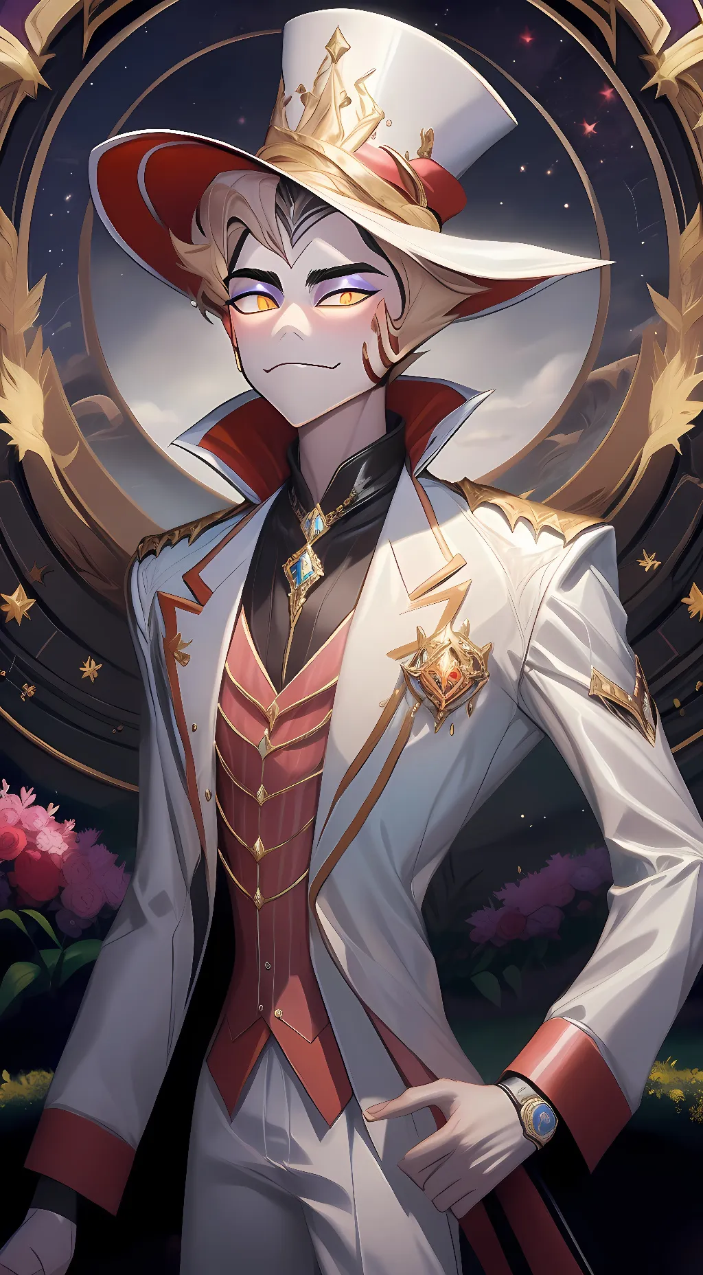 ai character: Lucifer  background