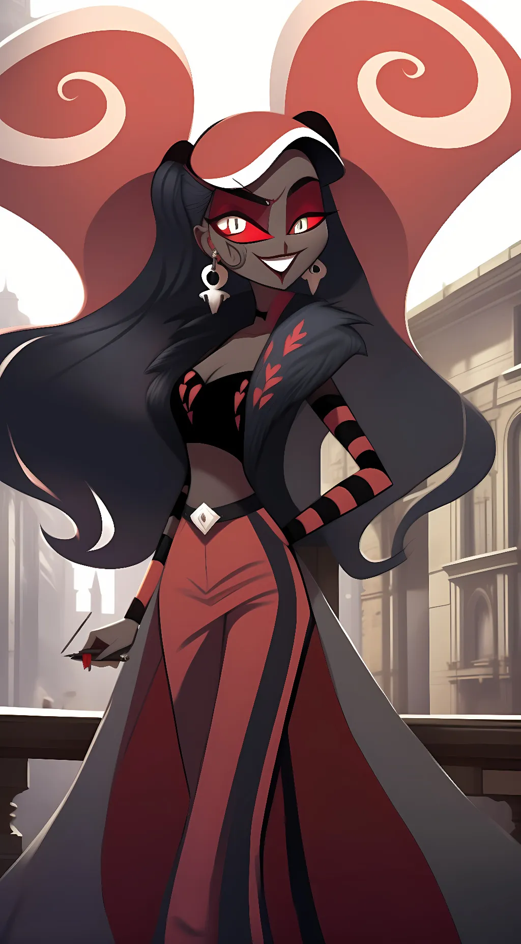 ai character: Velvette  background