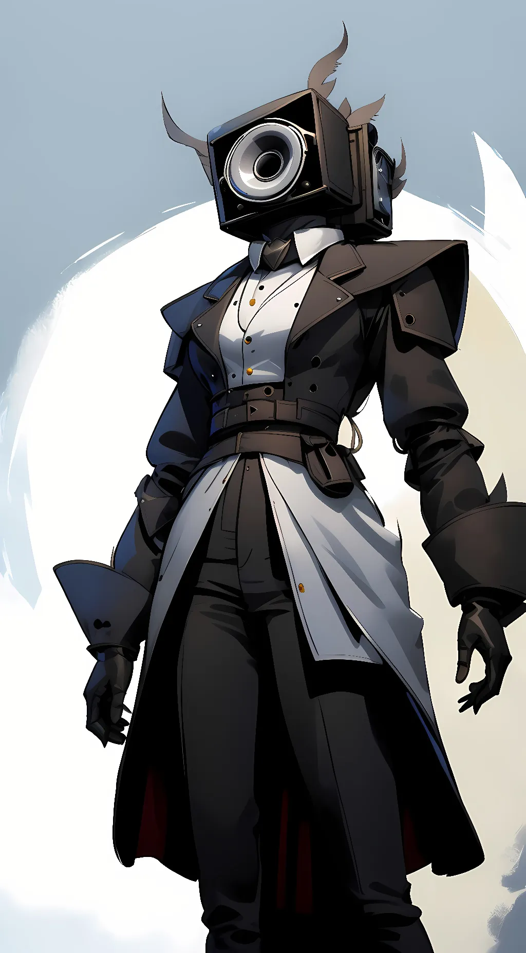 ai character: Titanspeakerwoman background