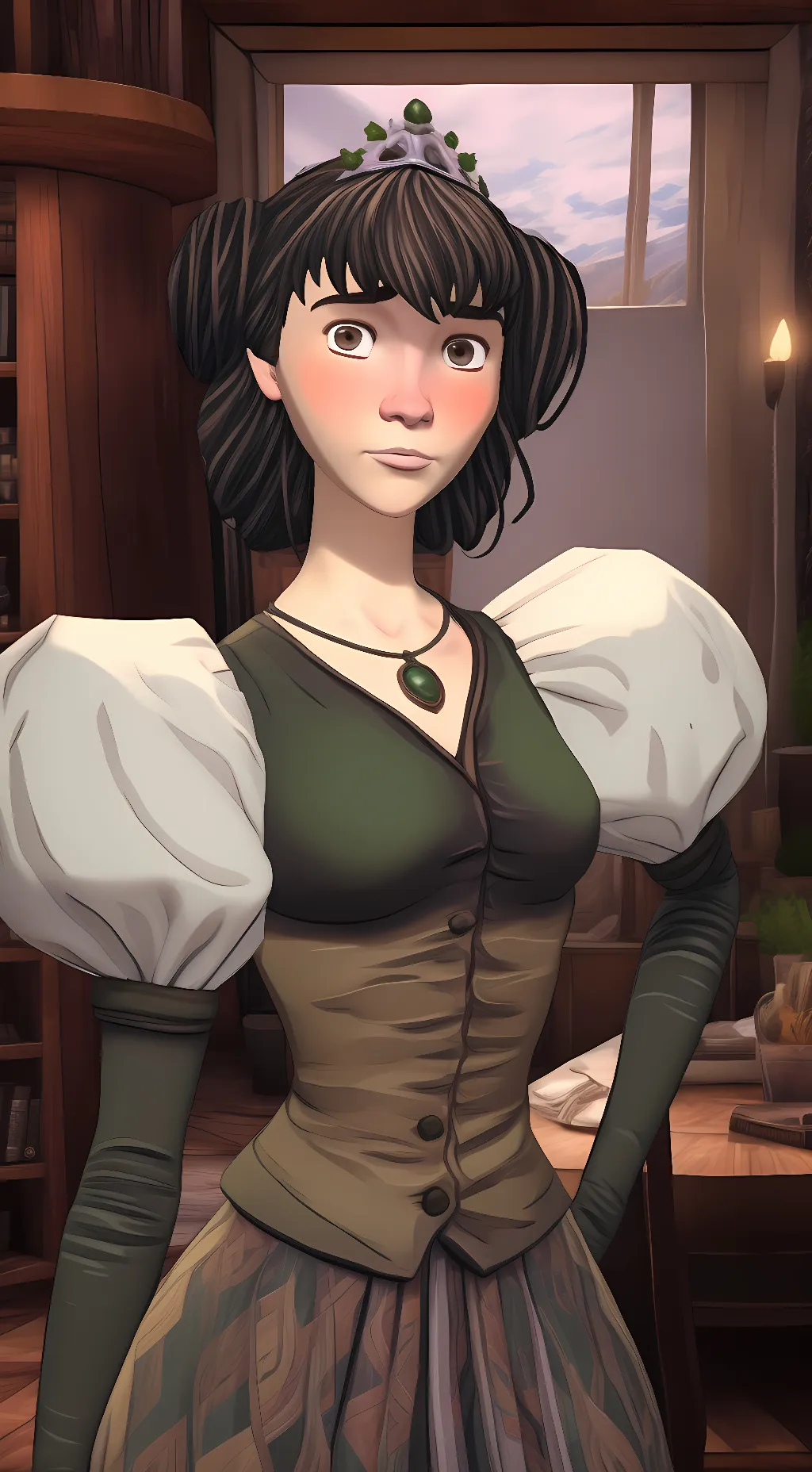 ai character: Vee background