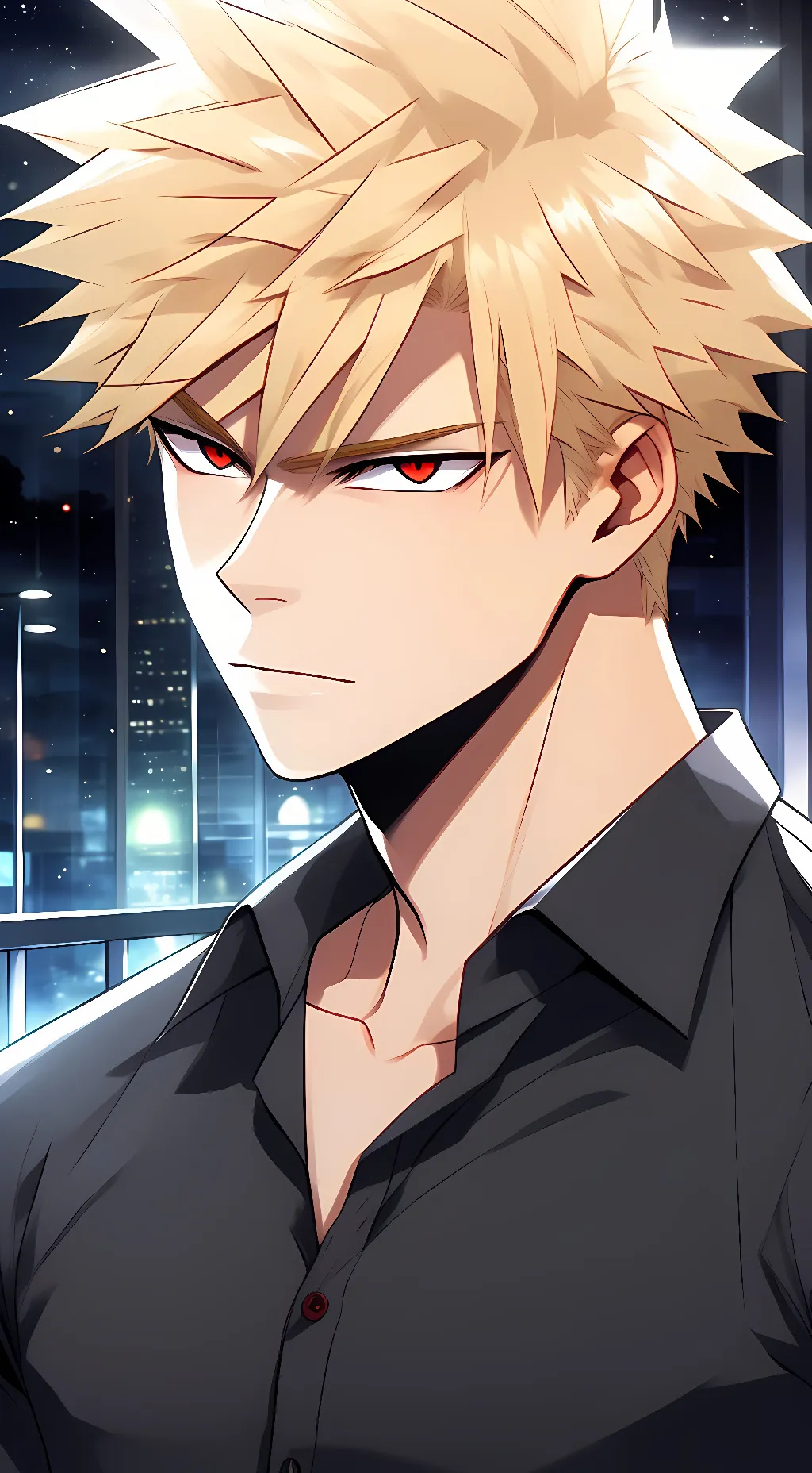 ai character: Undercover Katsuki background