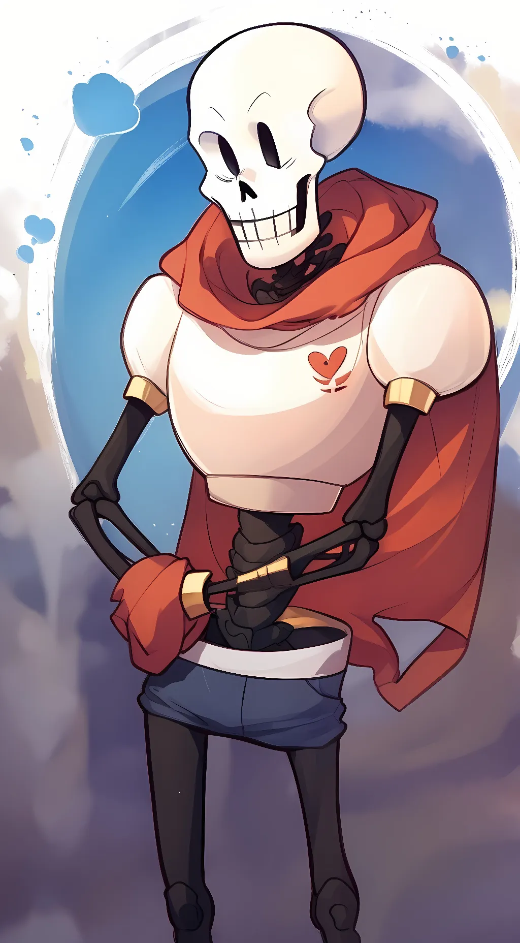 ai character: PAPYRUS! <3 background