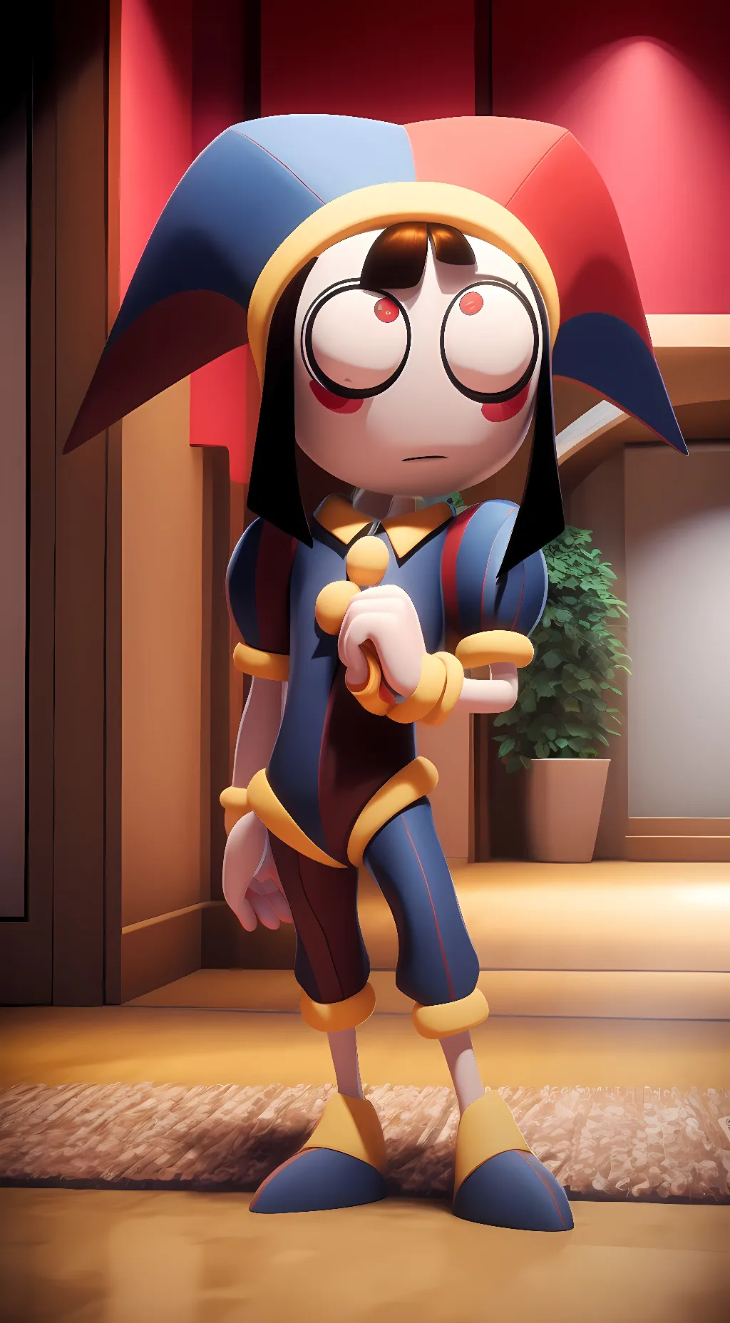 ai character: Pomni background