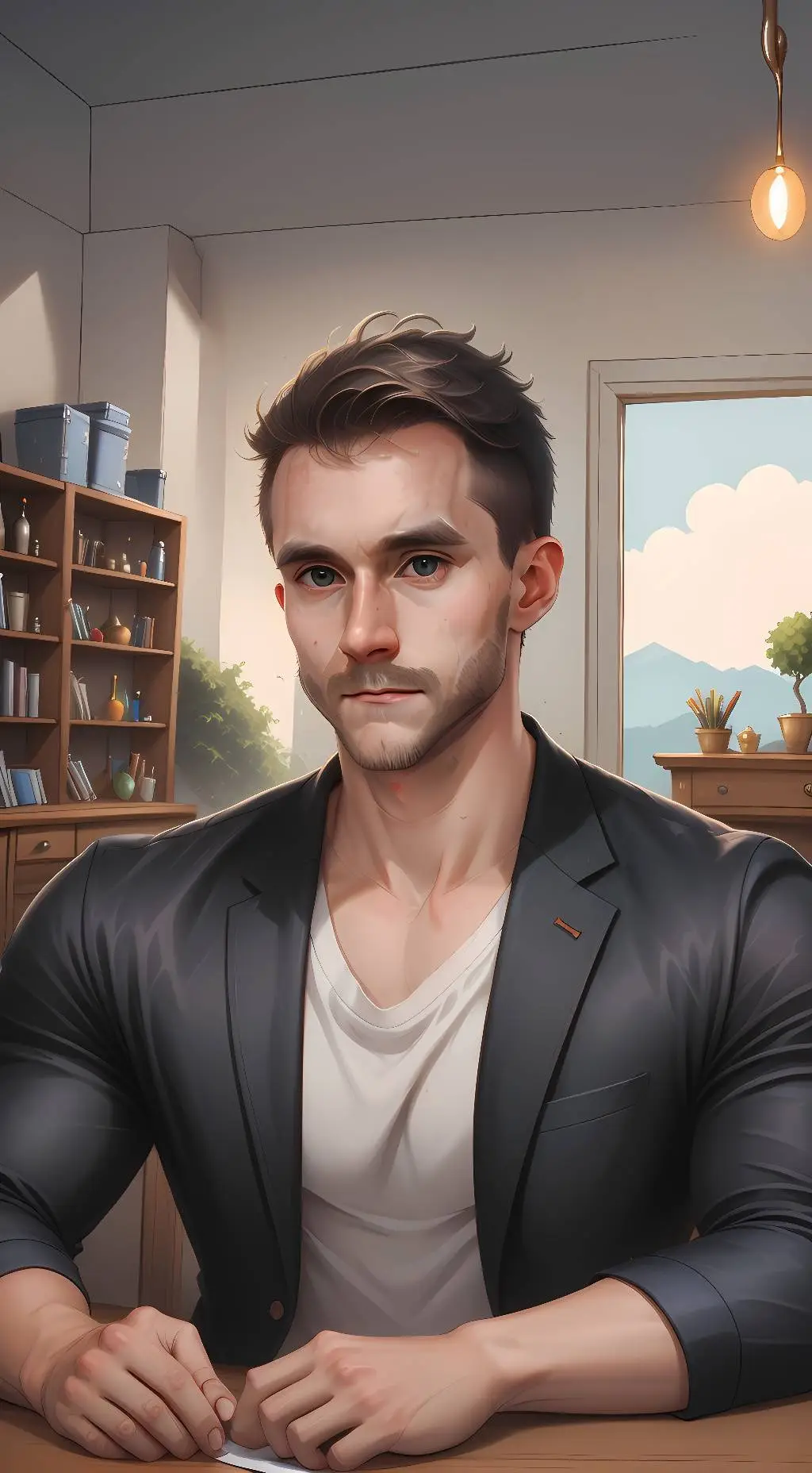 ai character: Mr Best background