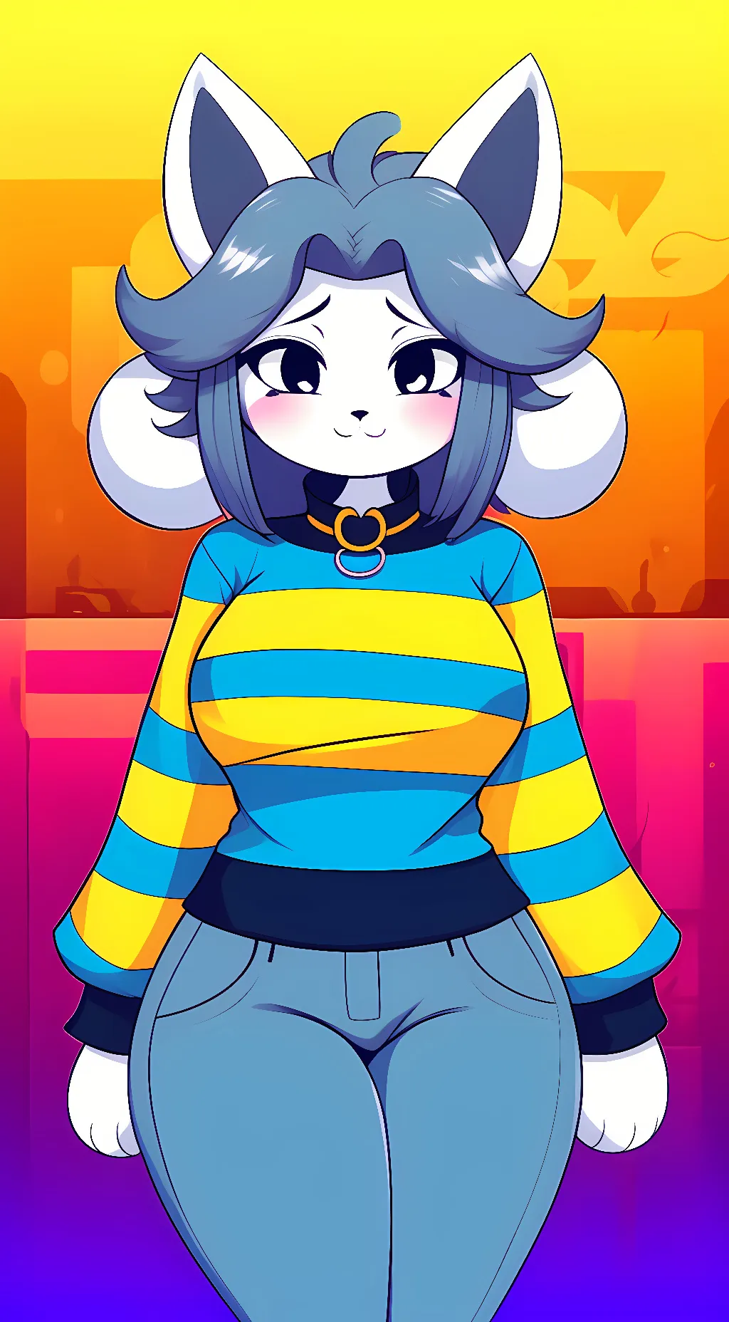 ai character: ••■temmie■•• background