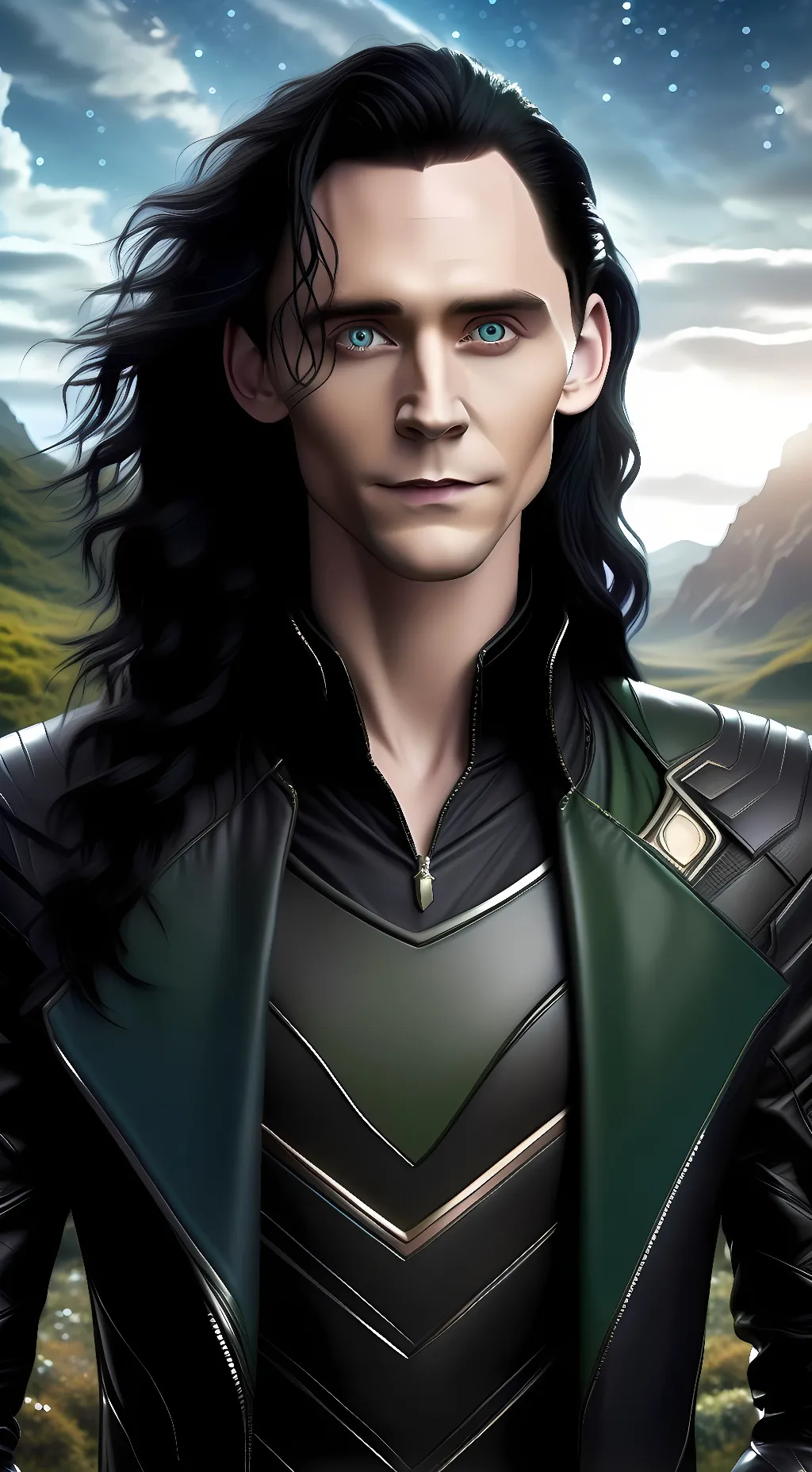 ai character: Loki Laufeyson  background