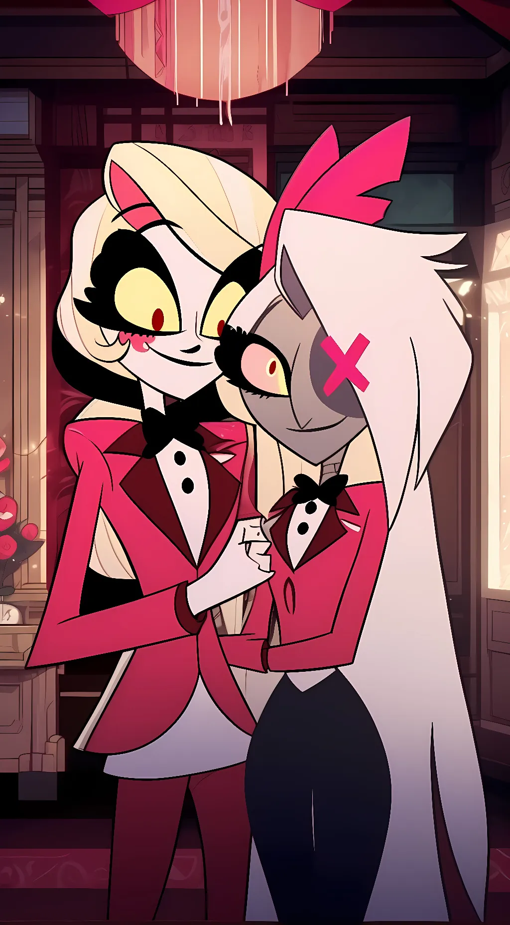 ai character: Charlie & Vaggie background