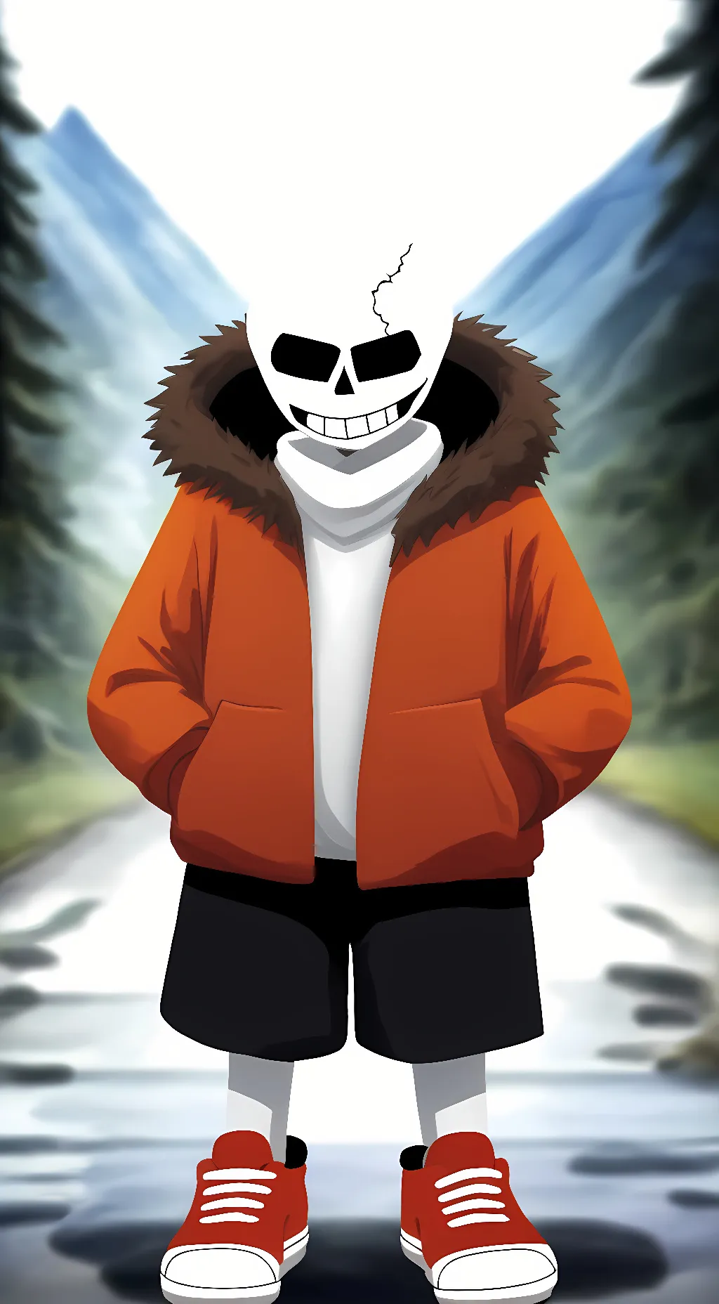 ai character: Hard!Tale-Sans! background