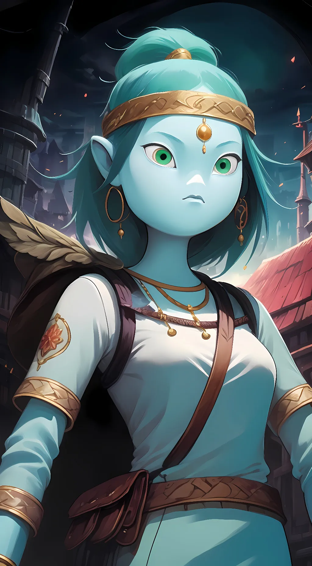 ai character: Canyon background