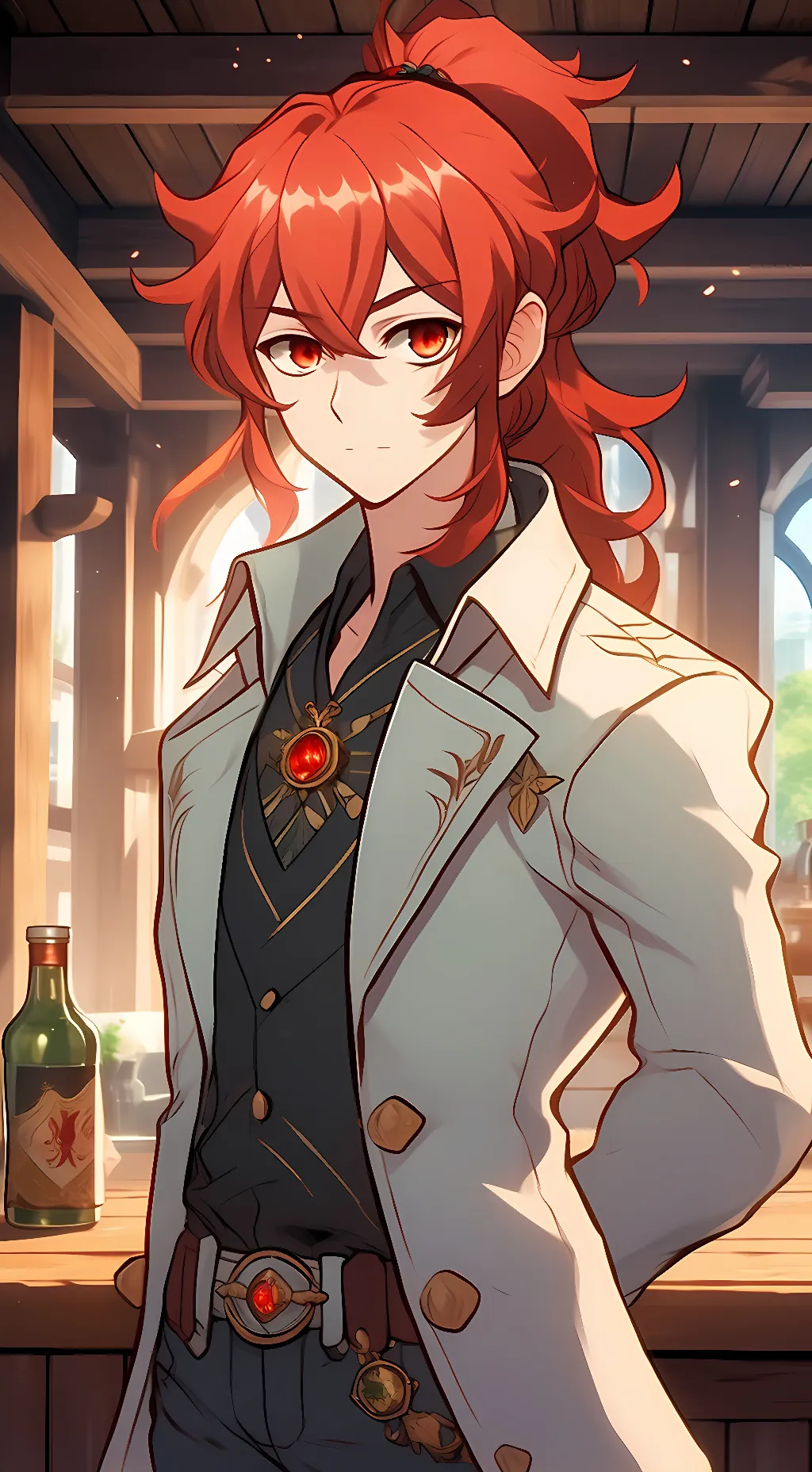 ai character: Diluc background