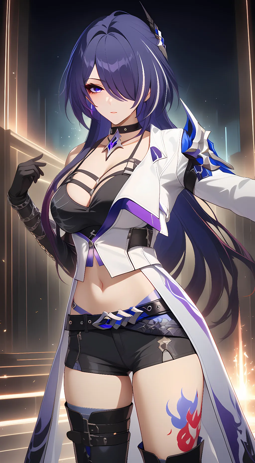 ai character: Acheron  background