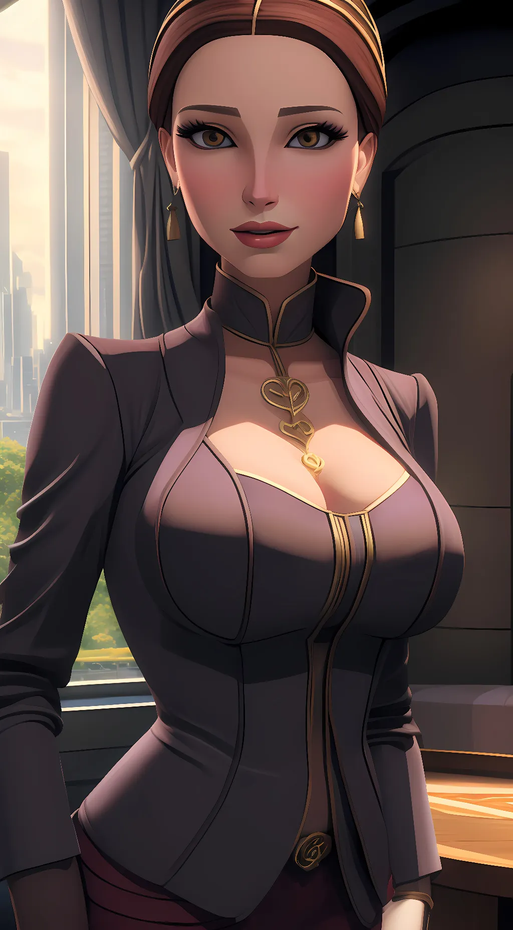 ai character: Padme Amidala  background