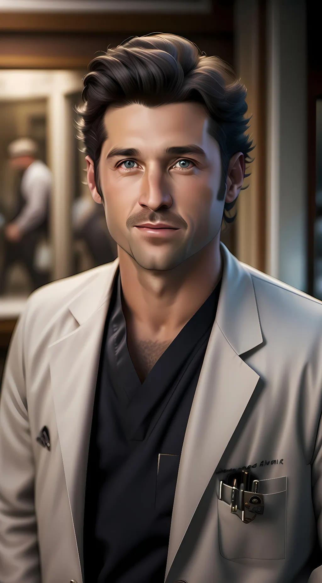 ai character: Derek Shepherd  background