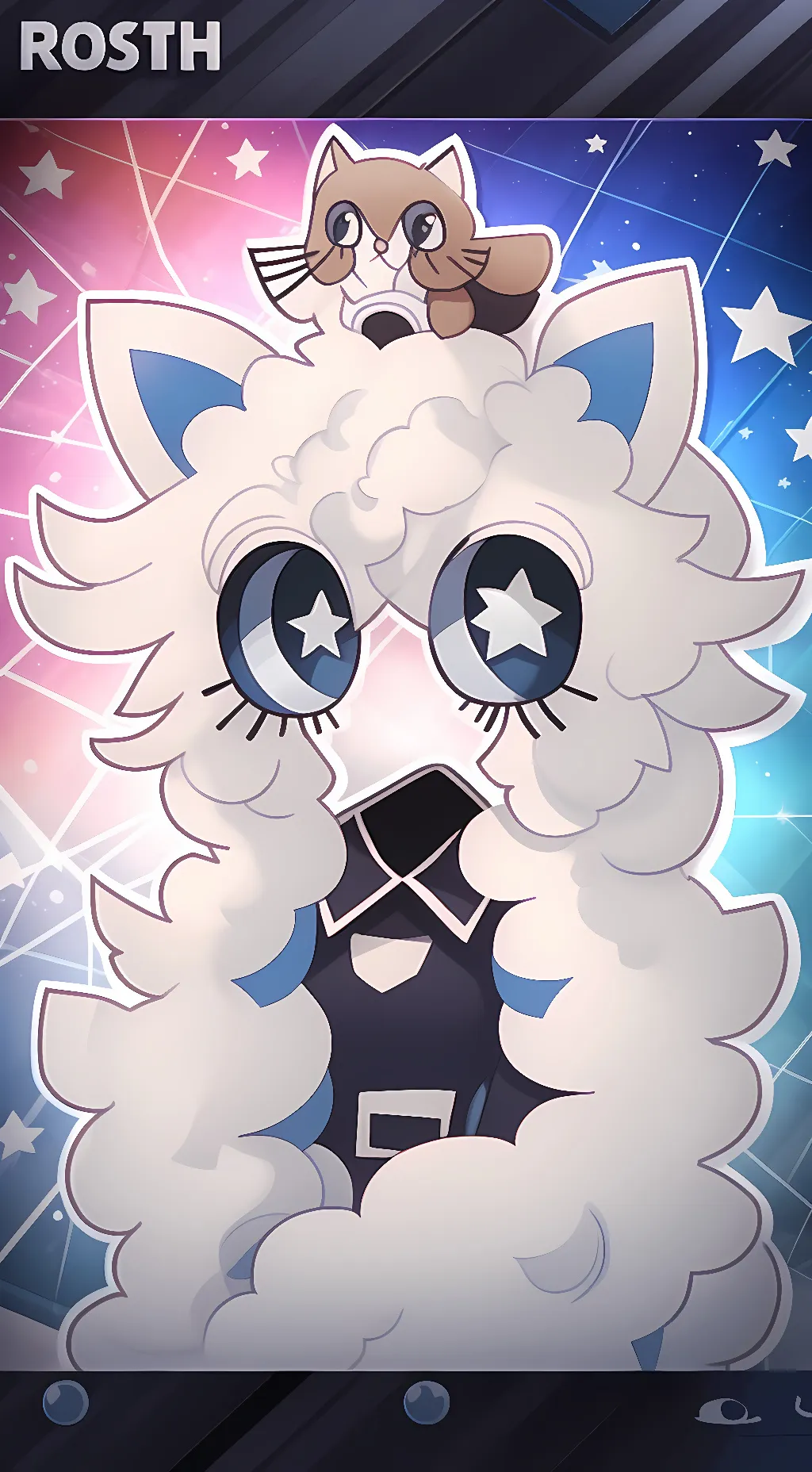 ai character: Fluffy background