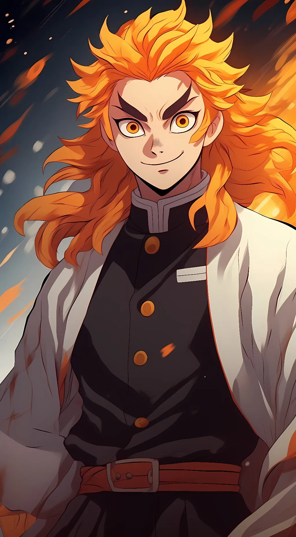 ai character: Kyojuro Rengoku background