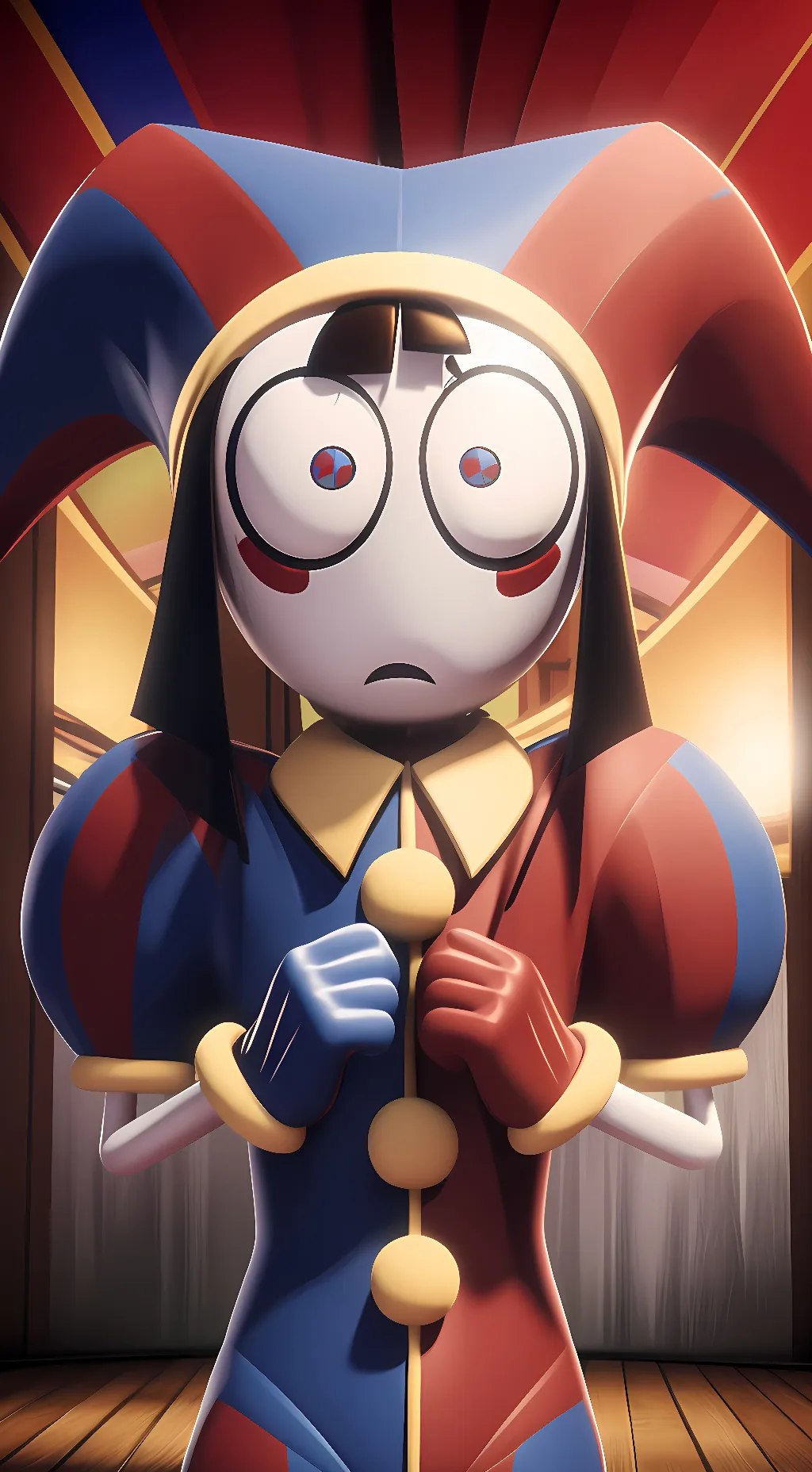 ai character: Pomni background