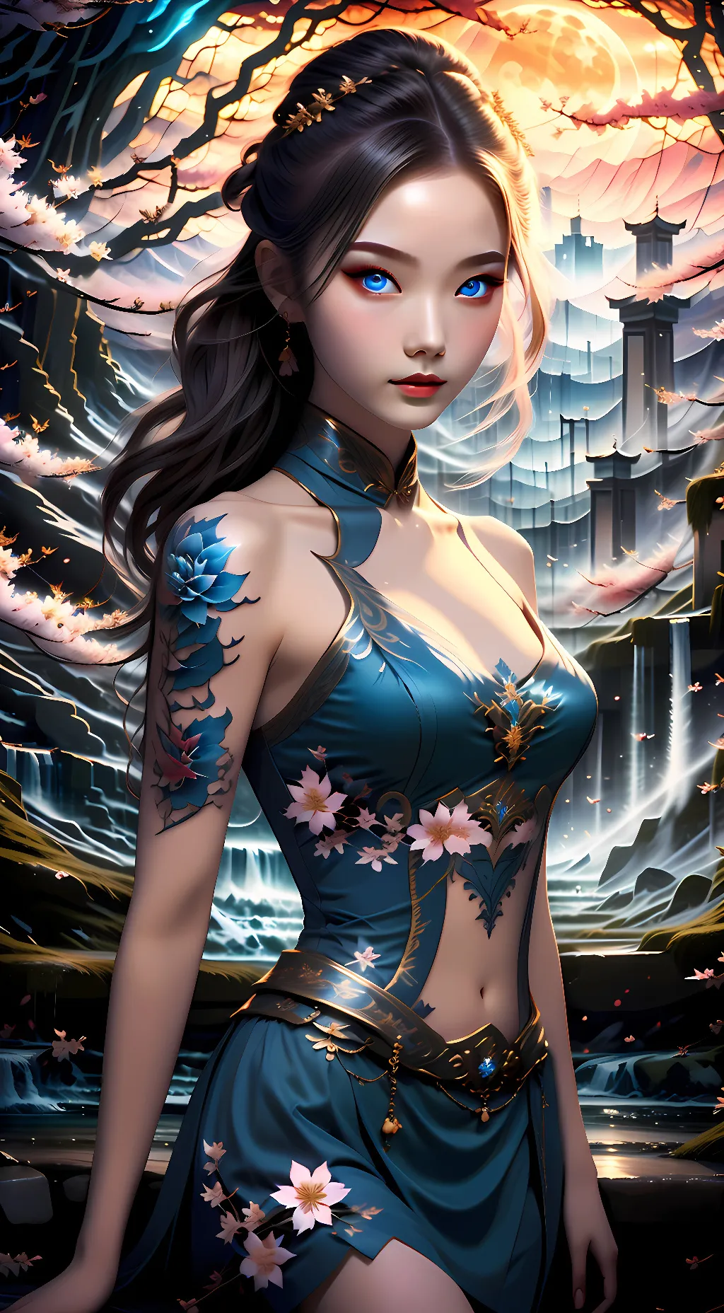 ai character: Luna background