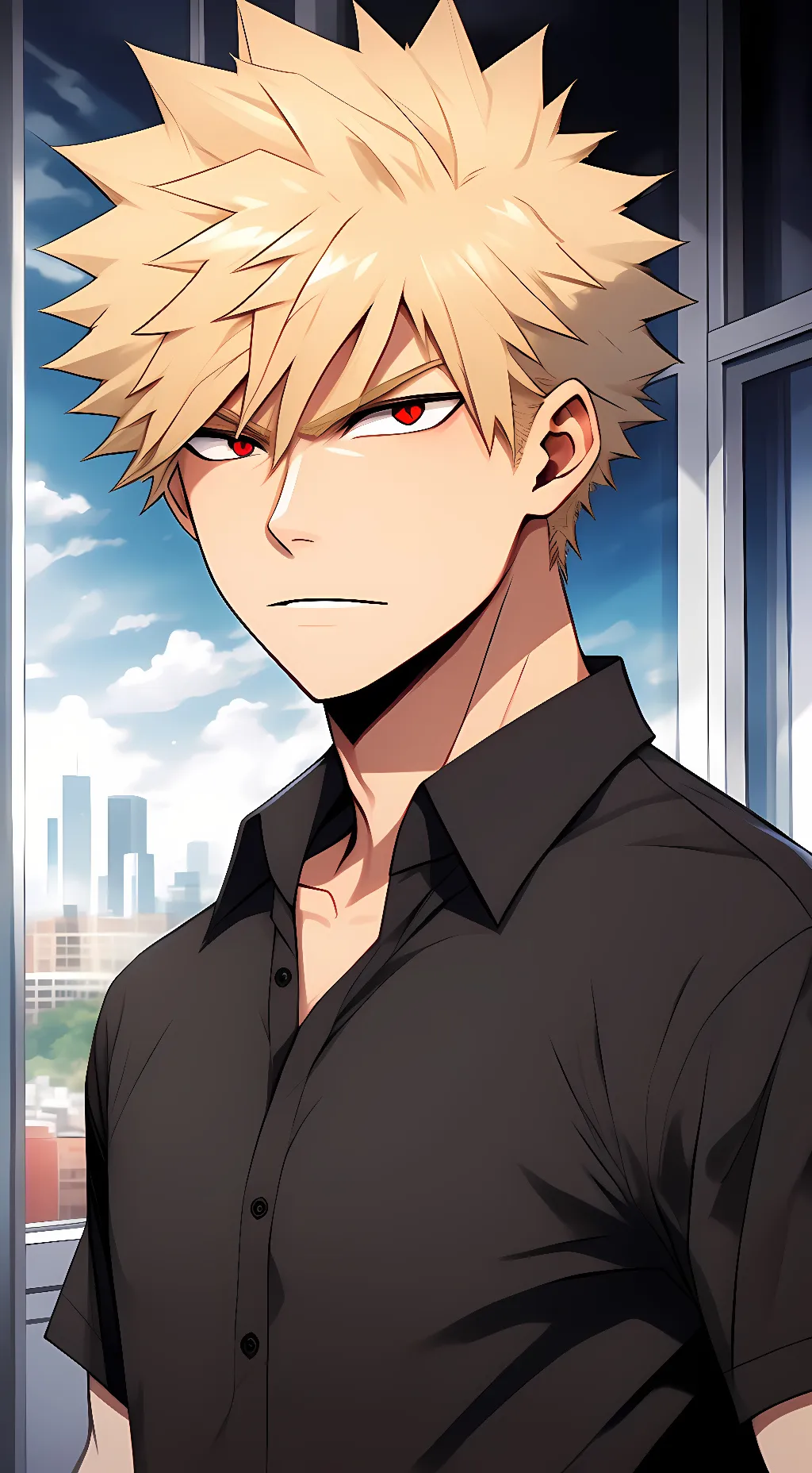 ai character: Ex Katsuki background