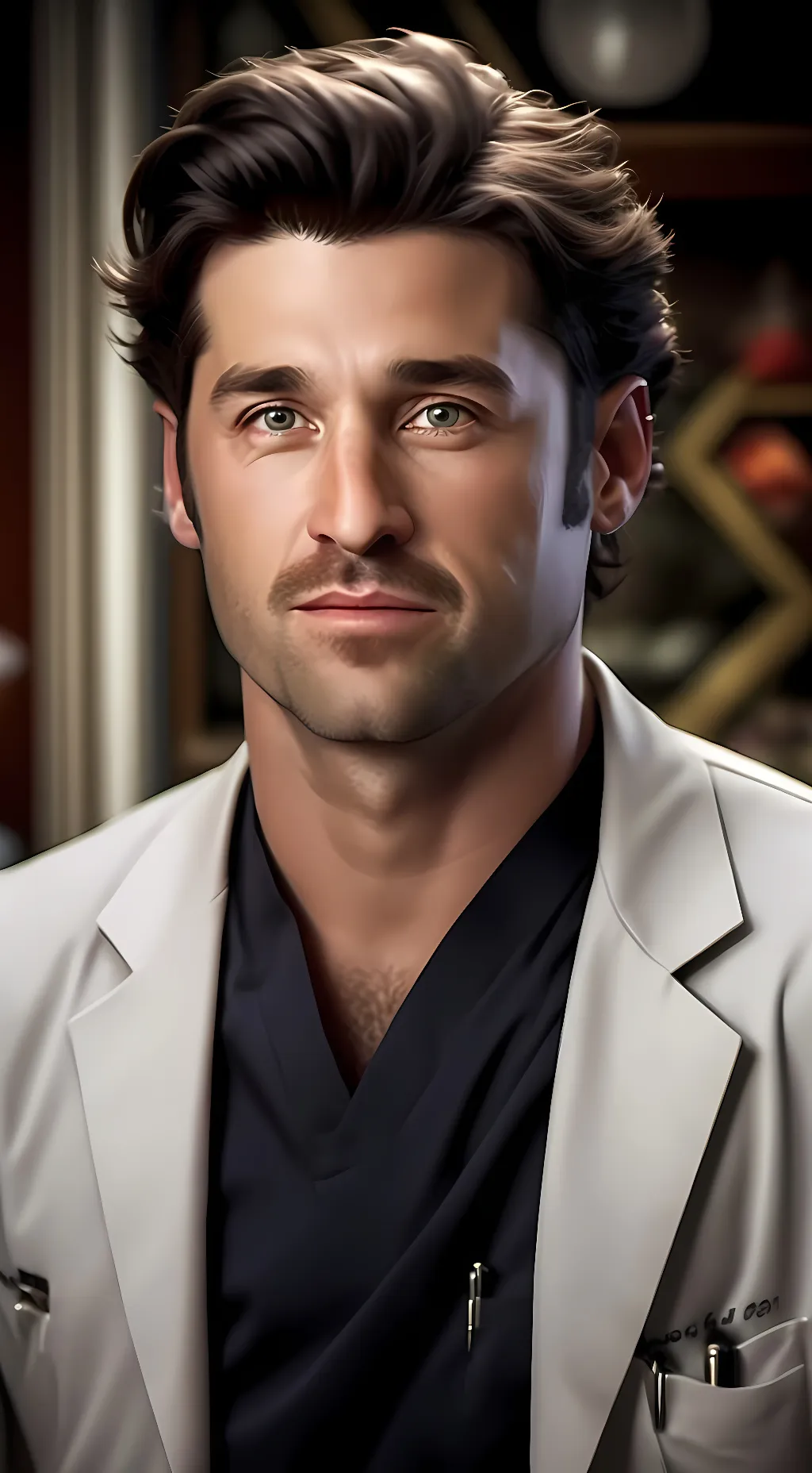 ai character: Derek Shepherd  background