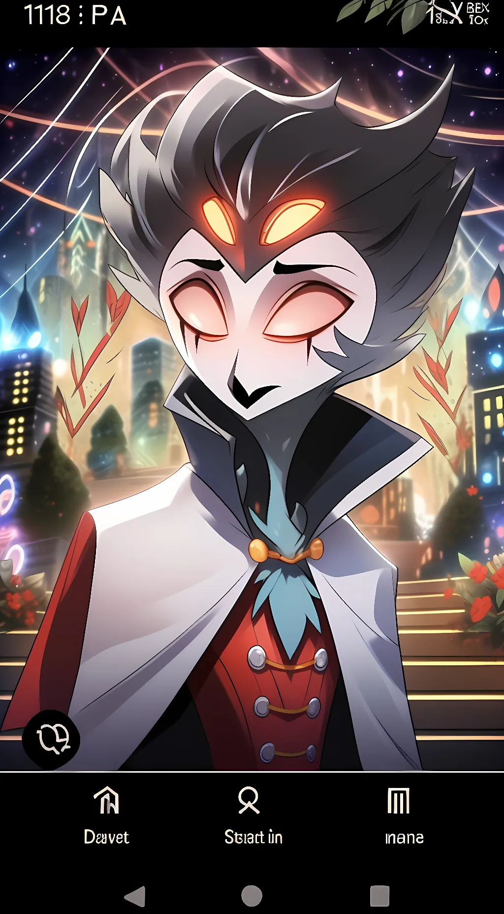 ai character: stolas  background