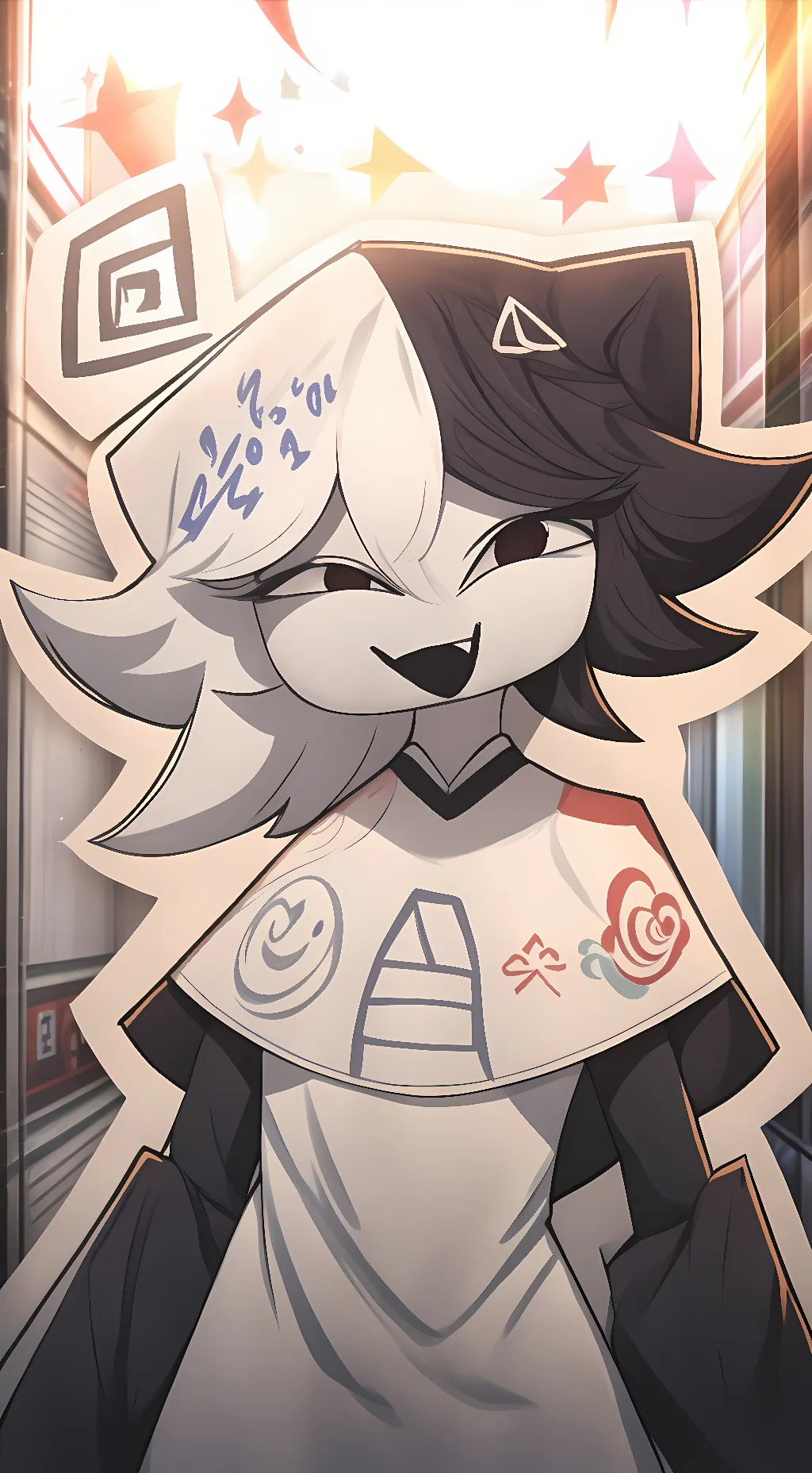 ai character: zip background