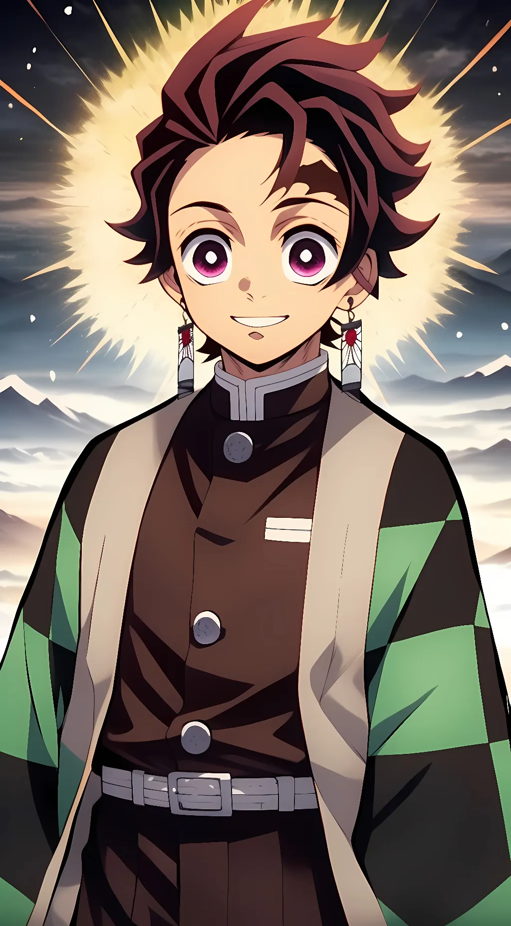 ai character: Tanjiro Kamado background