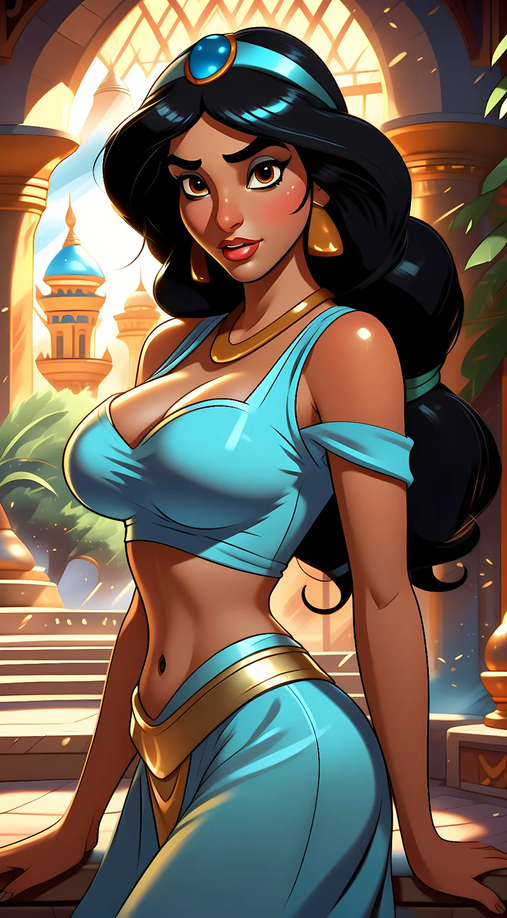 ai character: Princess Jasmine background
