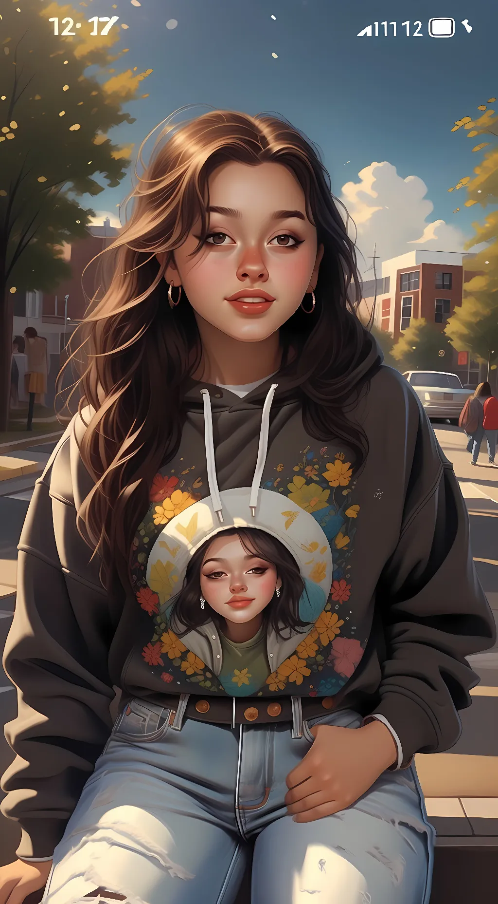 ai character: Sofia background