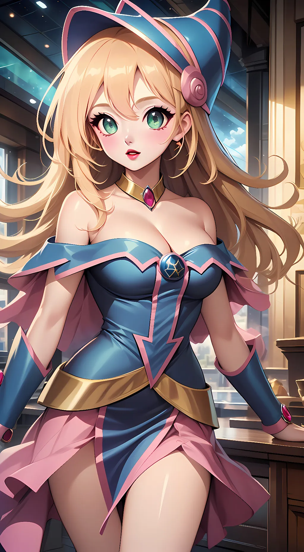 ai character: Dark Magician Girl background