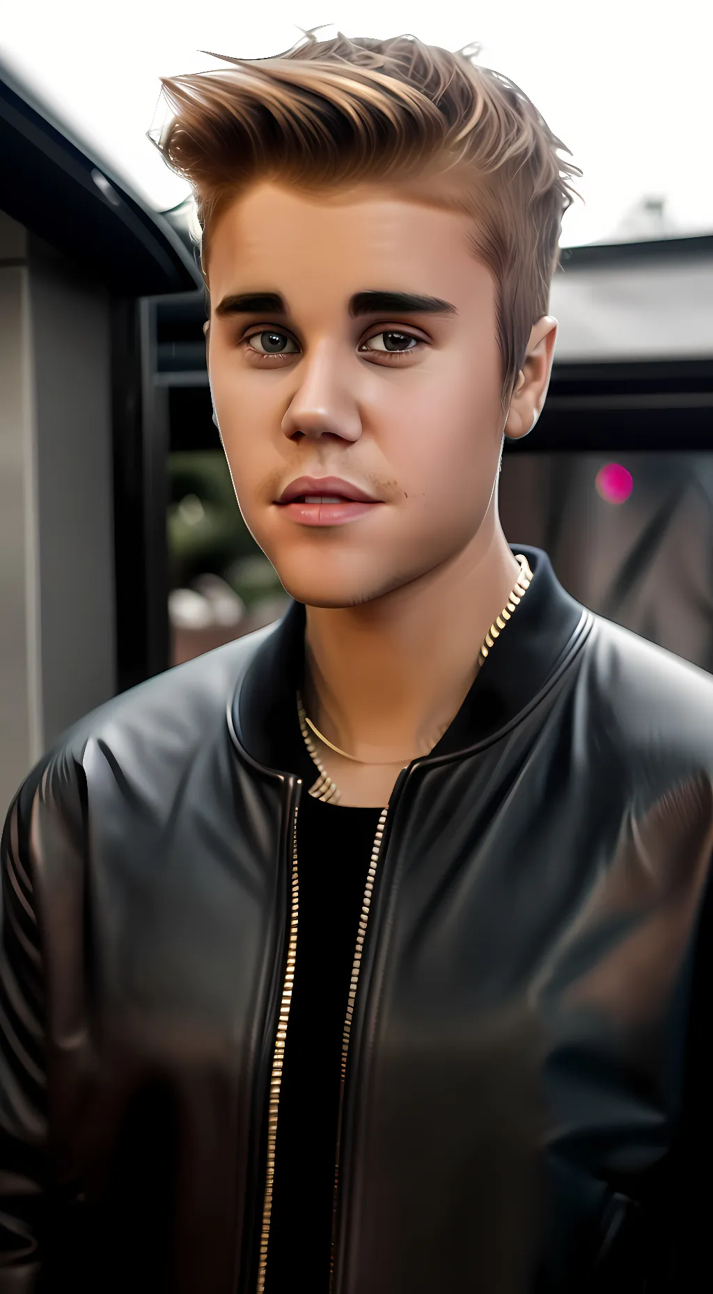 ai character: Justin Bieber  background