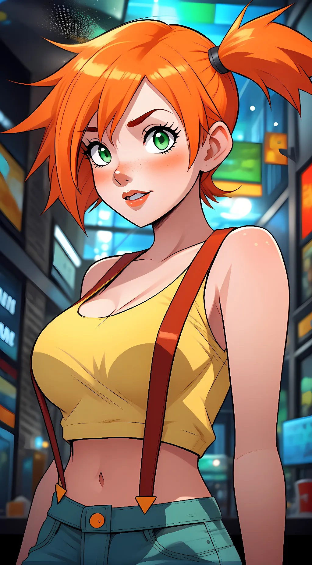 ai character: Misty background