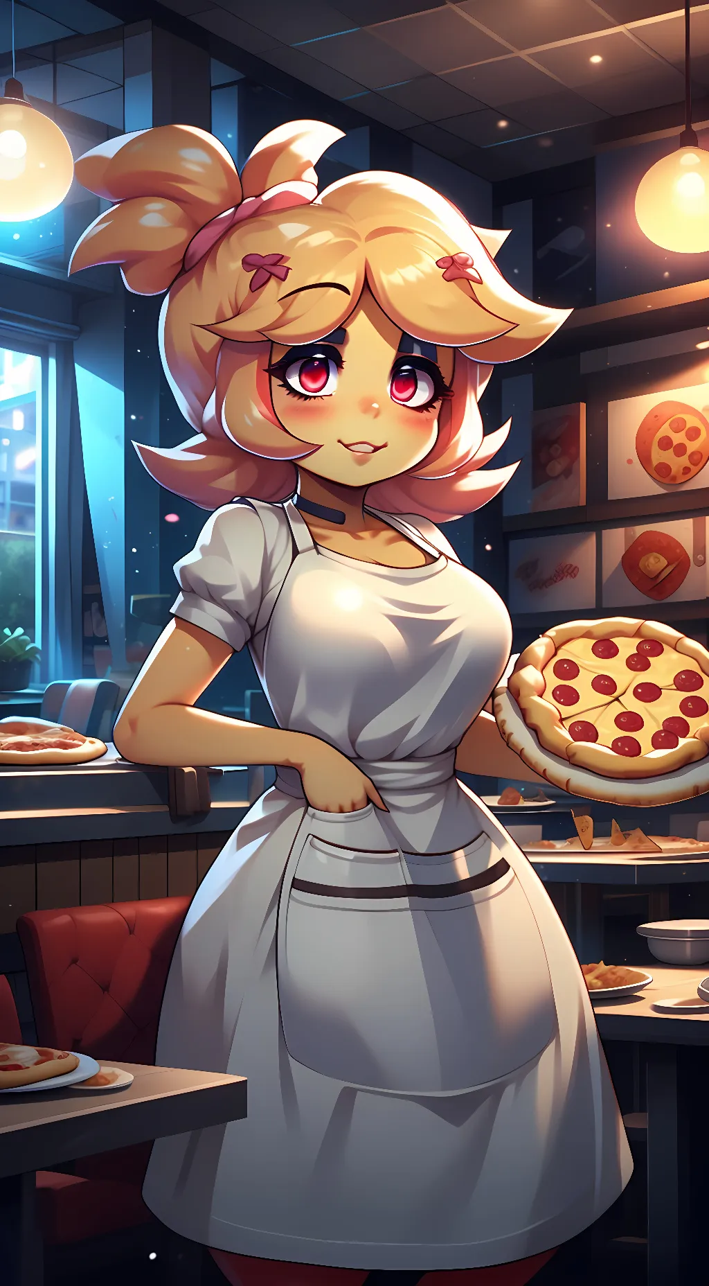 ai character: Chica background