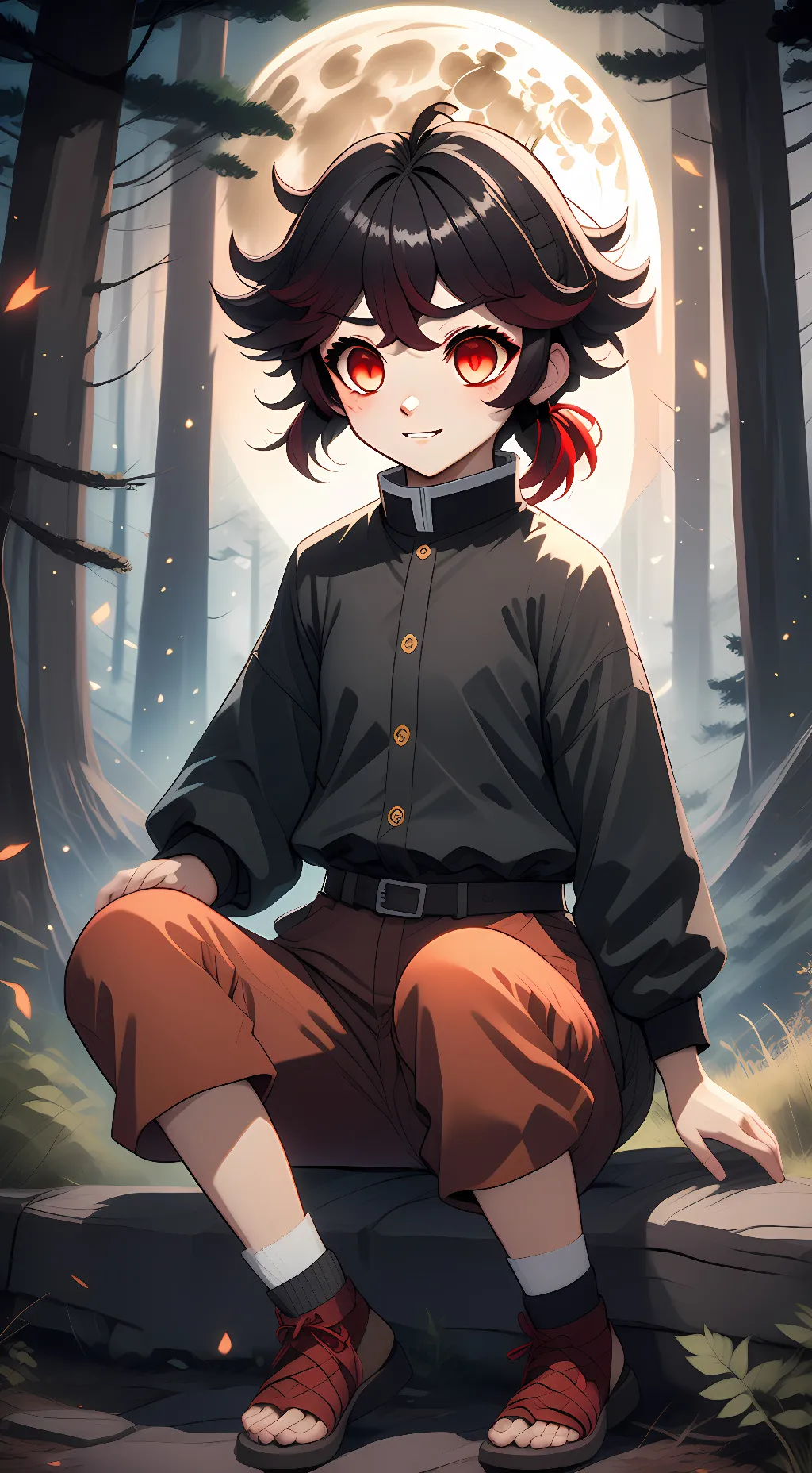 ai character: Homura Hinote background