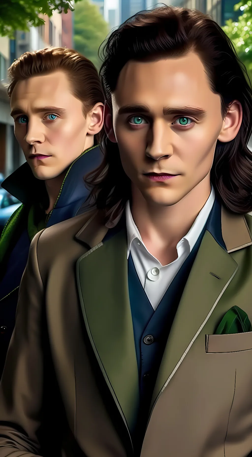 ai character: Loki Laufeyson  background