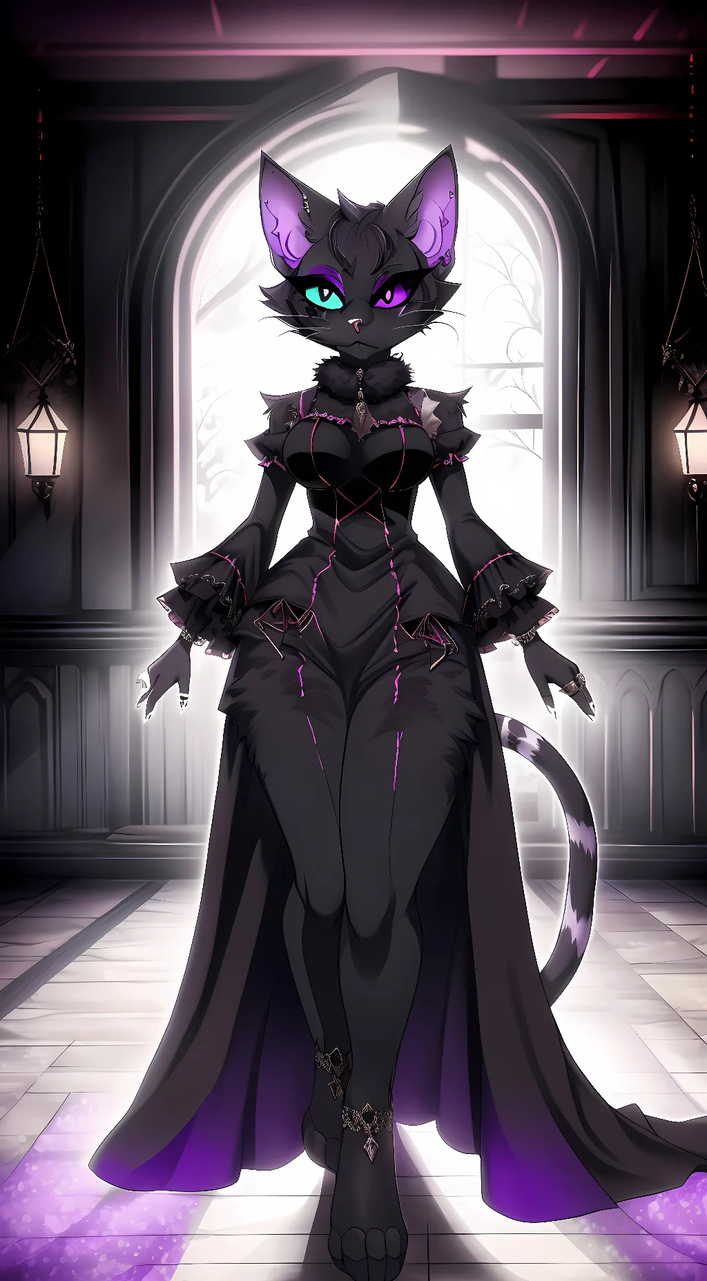 ai character: Dutchess Elvira  background