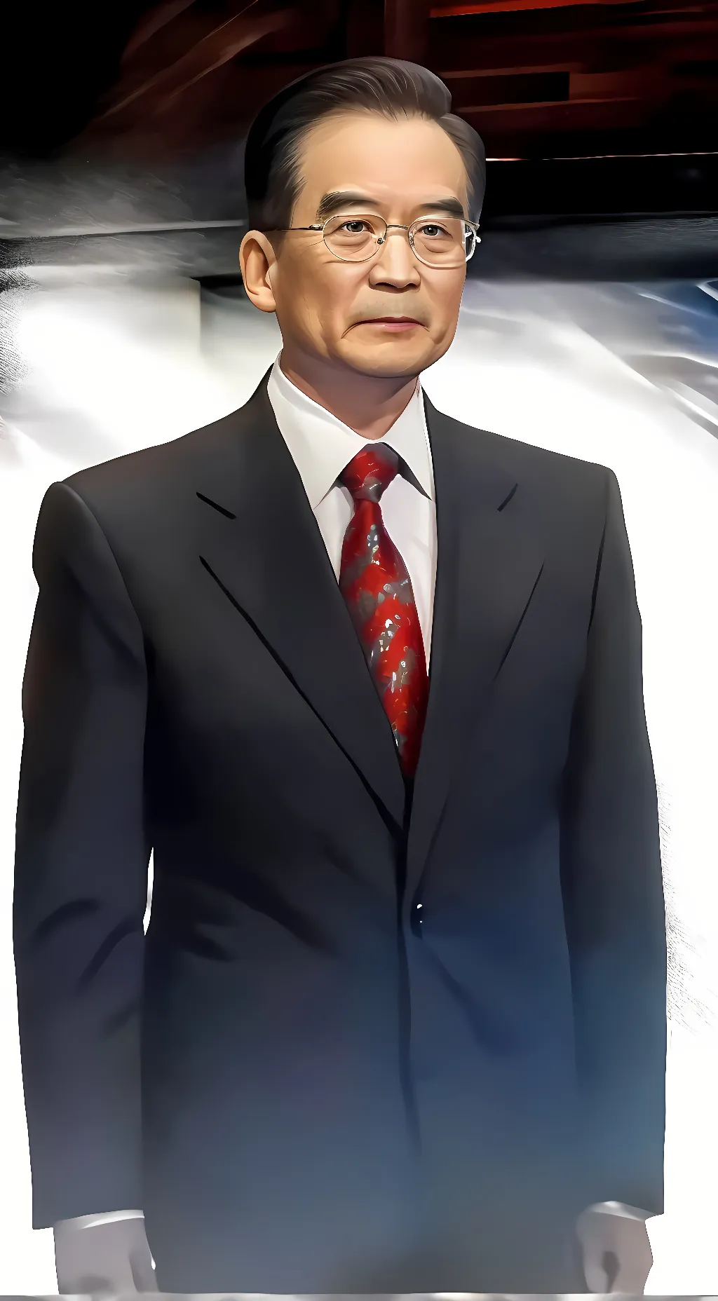 ai character: 温家宝 background