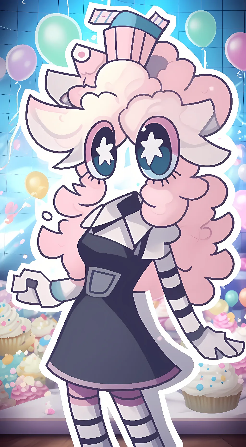 ai character: Cuppy background