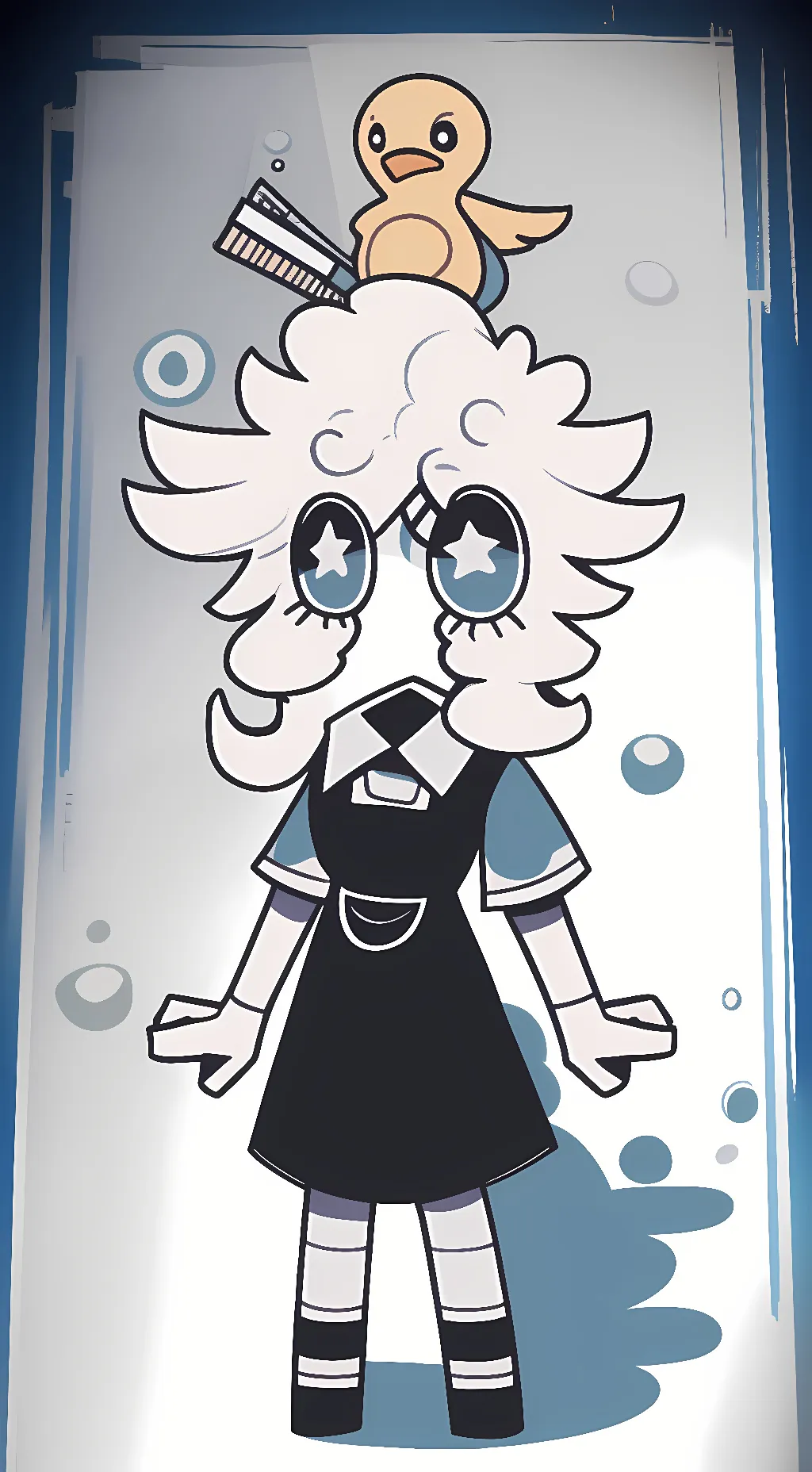 ai character: Bubble  background