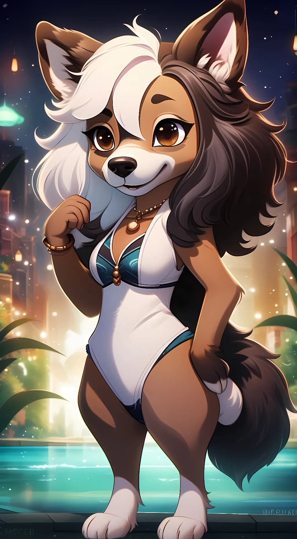 ai character: Luna background